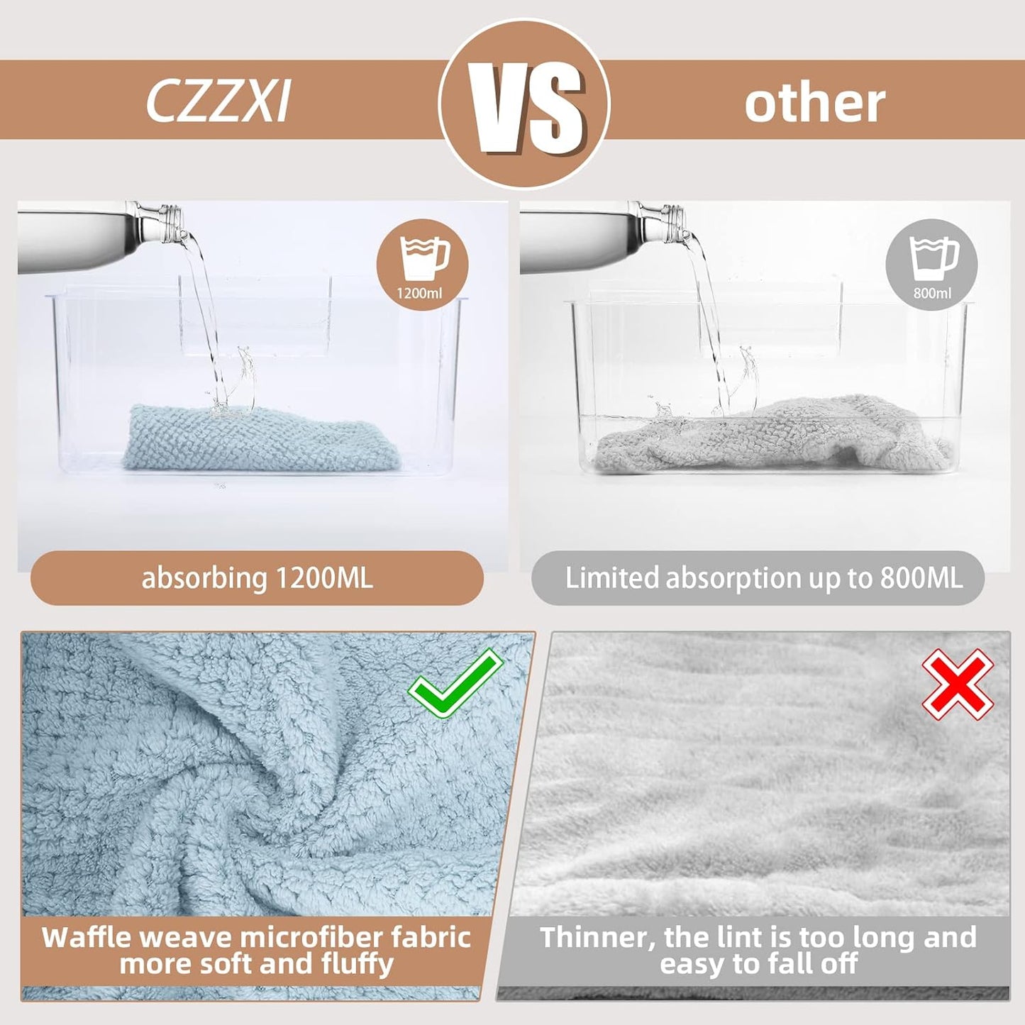 3 PCS Microfiber Hair Towel, Hair Wraps for Women Wet Hair, Fast Drying Hair Turban, Anti Frizz Head Towels Wrap for Curly Hair (Purple, Pink, Blue)