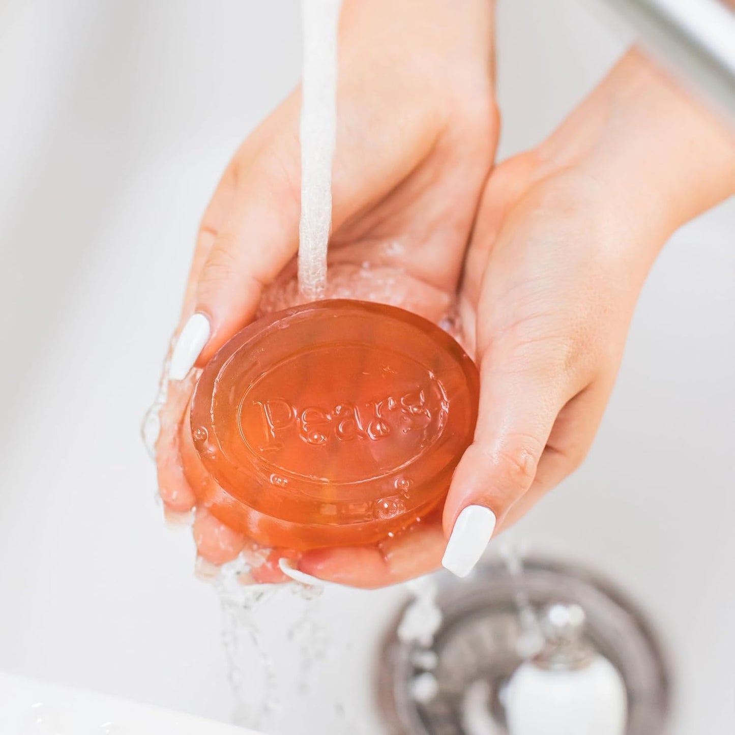 Pears Glycerin Soap, Transparent Amber Value Pack – Pure & Gentle Cleanser with Natural Oils, 3 Bars, 4.4 Oz Ea