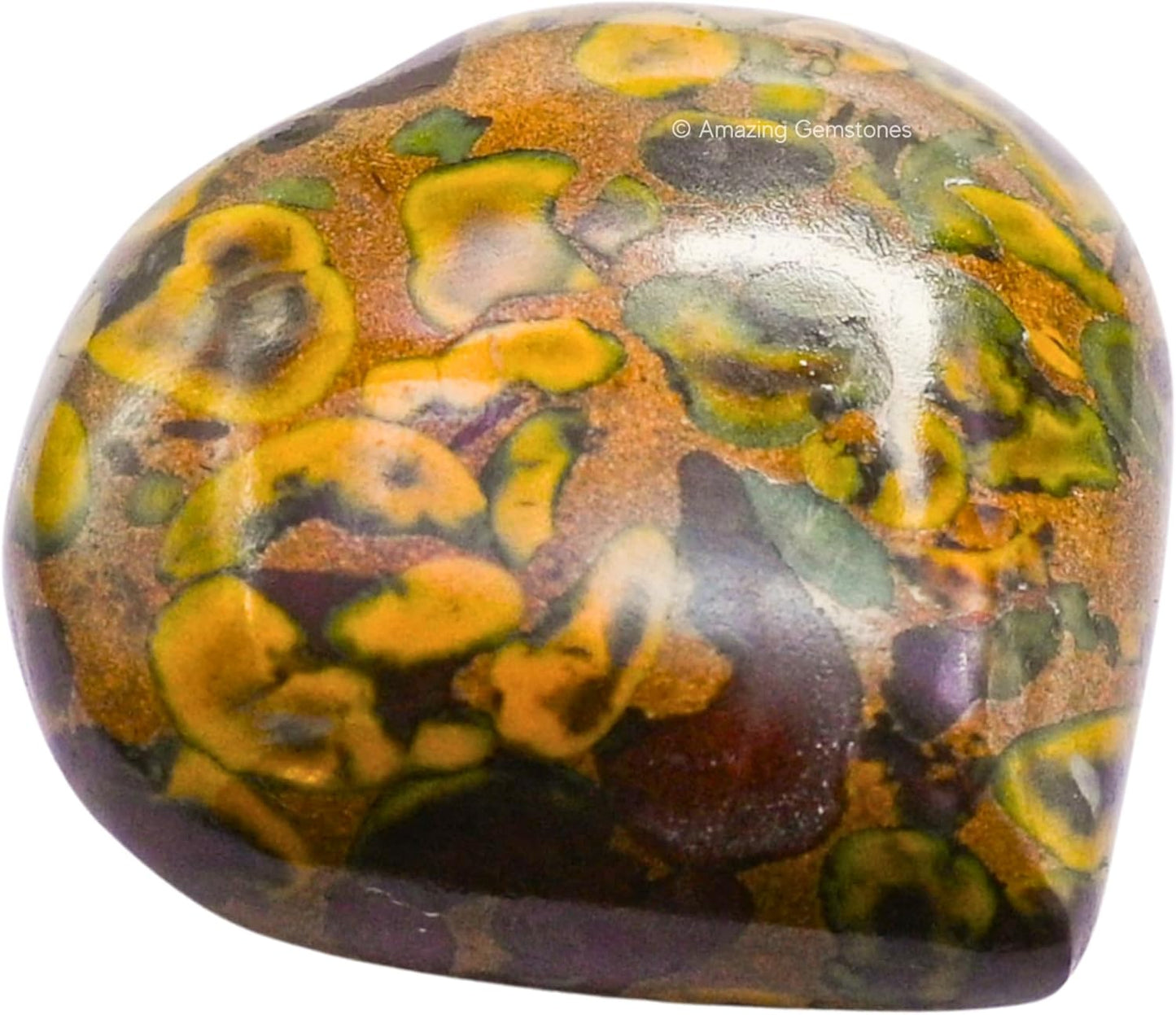 Handmade Heart for Home Decor (Fruit Jasper)