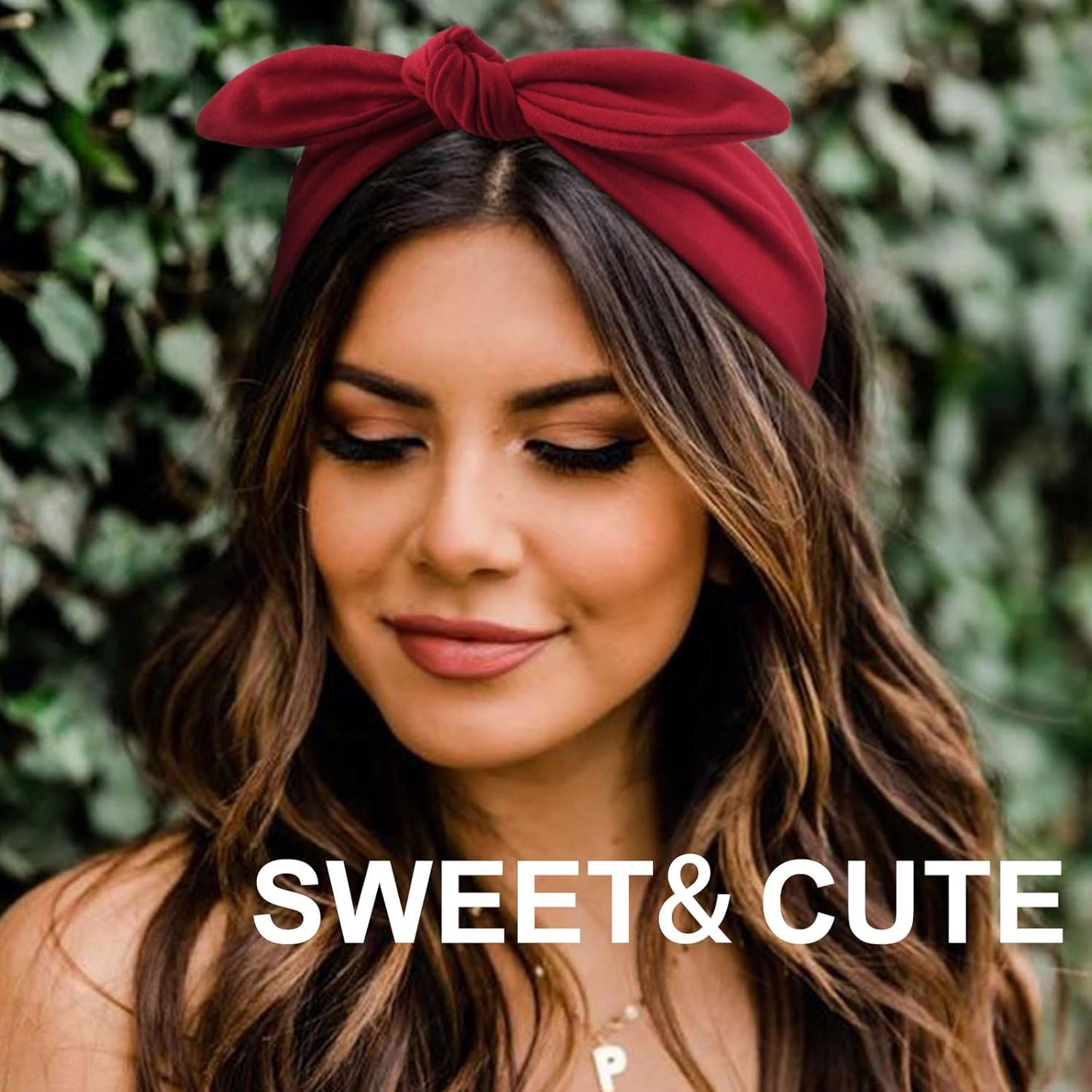 DRESHOW 8 Pack Adjustable Knotted Headbands Non Slip Elastic Yoga Hair Bands Solid Colors Headbands for Women and Girls