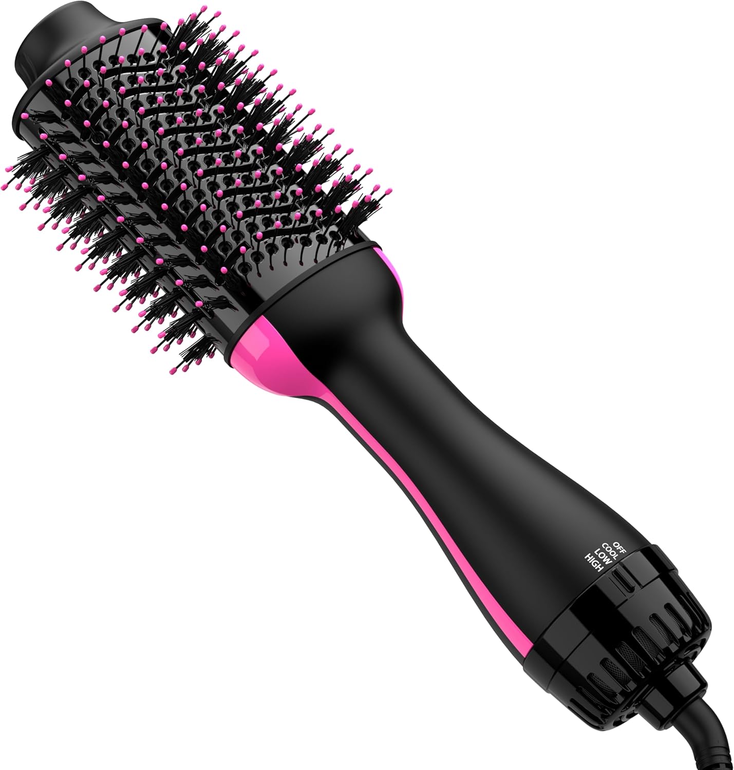 Hair Dryer Blow Dryer Brush in One, Upgraded 4 in 1 Hair Dryer and Styler Volumizer with Negative Ion Anti-frizz Ceramic Titanium Barrel