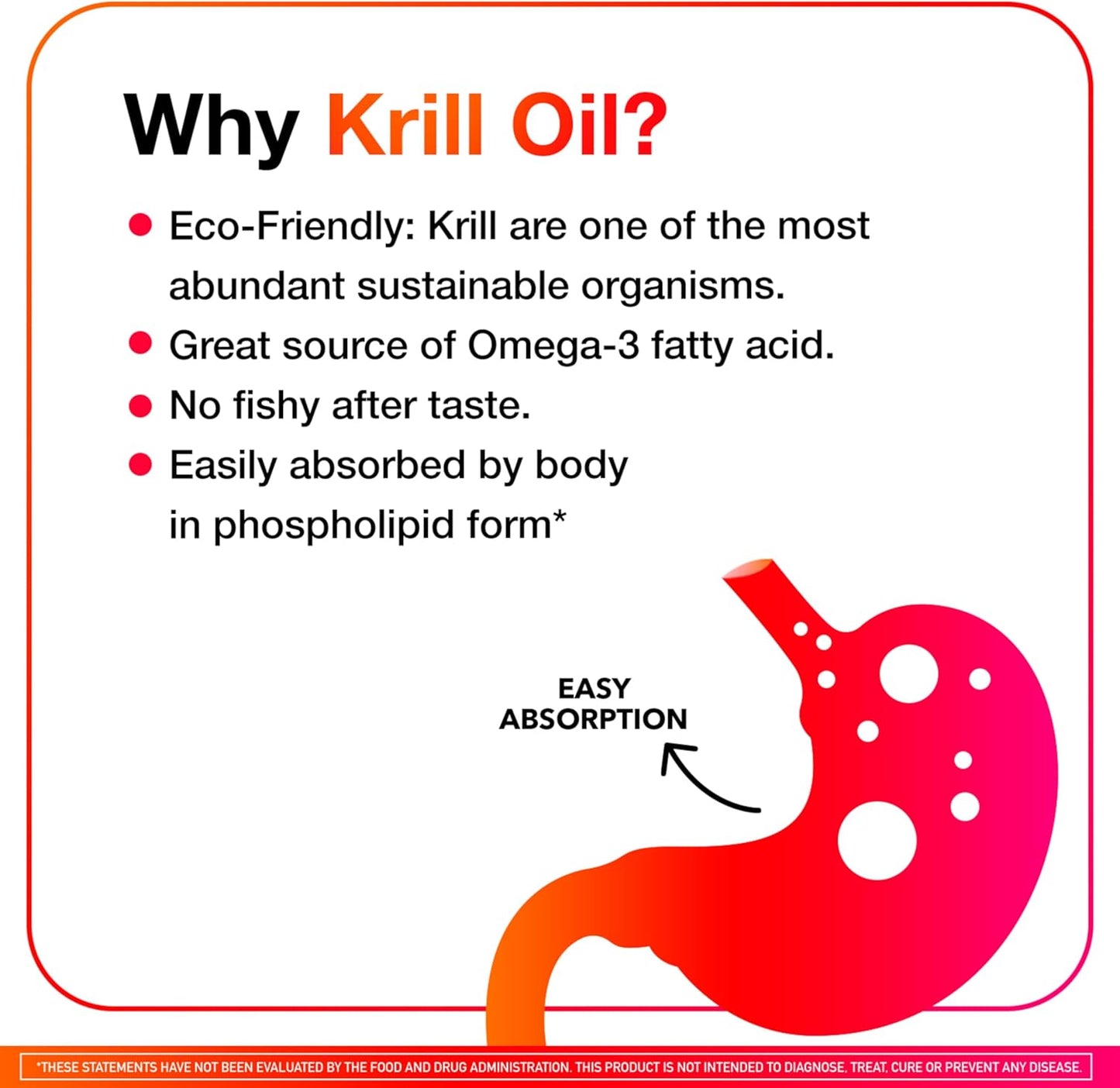 MegaRed Antarctic Krill Oil 750mg, Omega 3 Fatty Acid Supplement, Ultra Concentrate EPA & DHA Softgels, Antioxidant Astaxanthin, Heart Health Supplement with No Fish Oil Aftertaste, 80ct