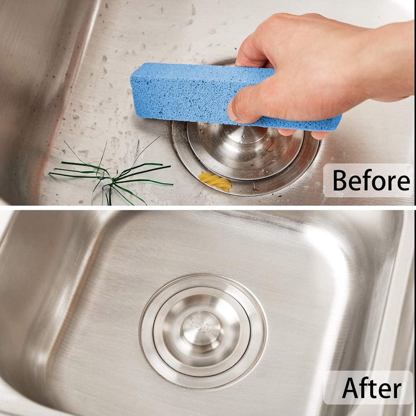 Norme 30 Pieces Pumice Stones for Cleaning Pumice Scouring Pad, Pumice Stick Cleaner for Removing Toilet Bowl Ring, Bath, Household, Kitchen, Pool, 5.9x1.4x0.9 Inch(Blue)