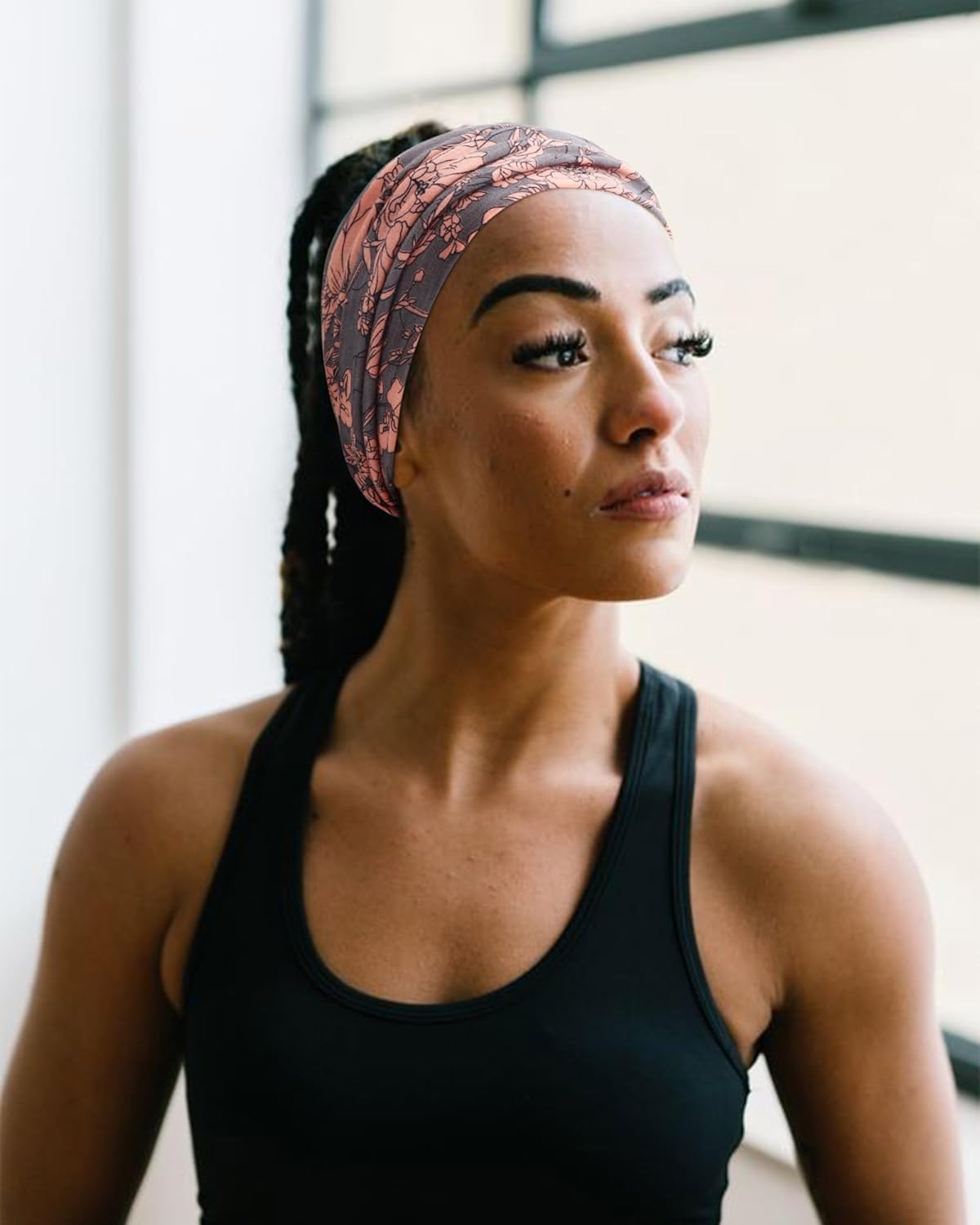 DRESHOW 4 Pack Turban Headbands for Women Wide Vintage Head Wraps Knotted Cute Hair Band Accessories