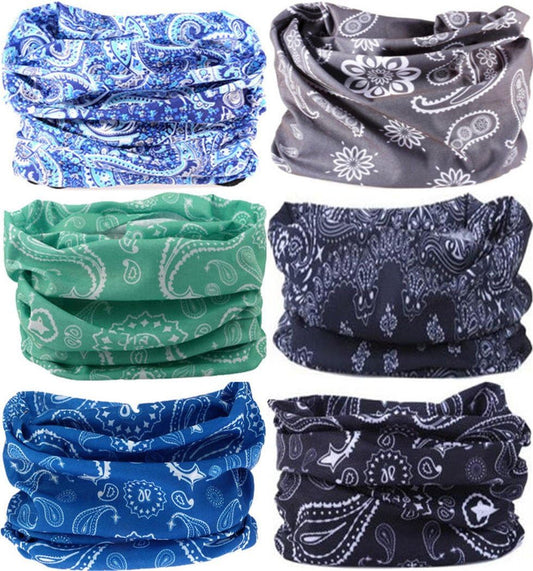 Headband Neck Gaiter Head Wrap Headwear Face Mask Magic Scarf Bandana for Men and Women