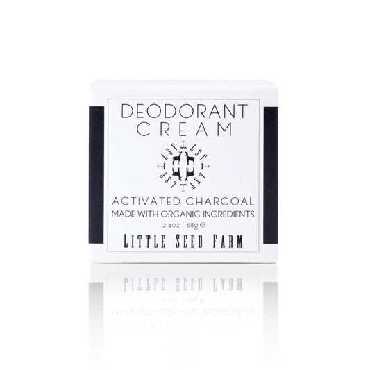 Little Seed Farm All Natural Deodorant Cream - Activated Charcoal - Aluminum Free Deodorant for Women or Men, Net Wt. 2.4oz | 68g