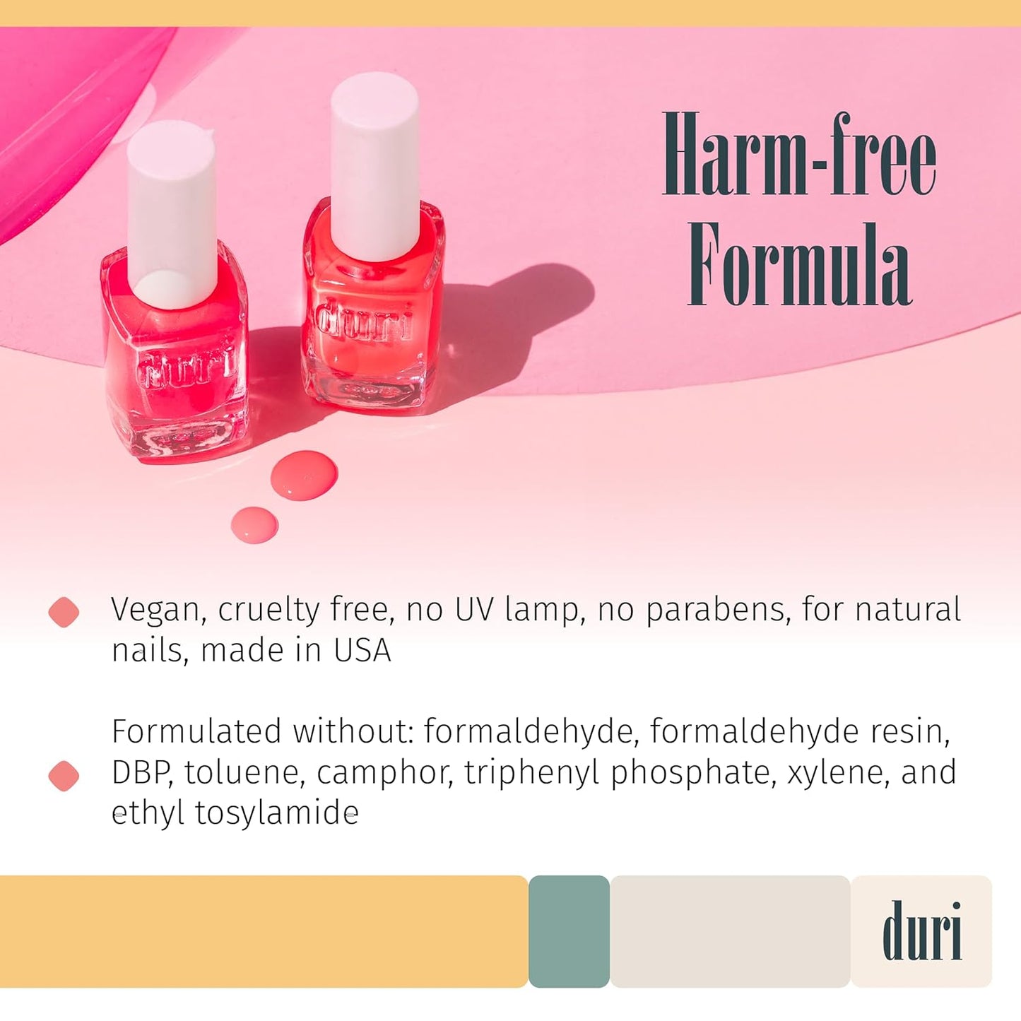 duri 152N Venom - Neon Pink Nail Polish, Matte Finish, Quick Drying, 0.45 Fl Oz