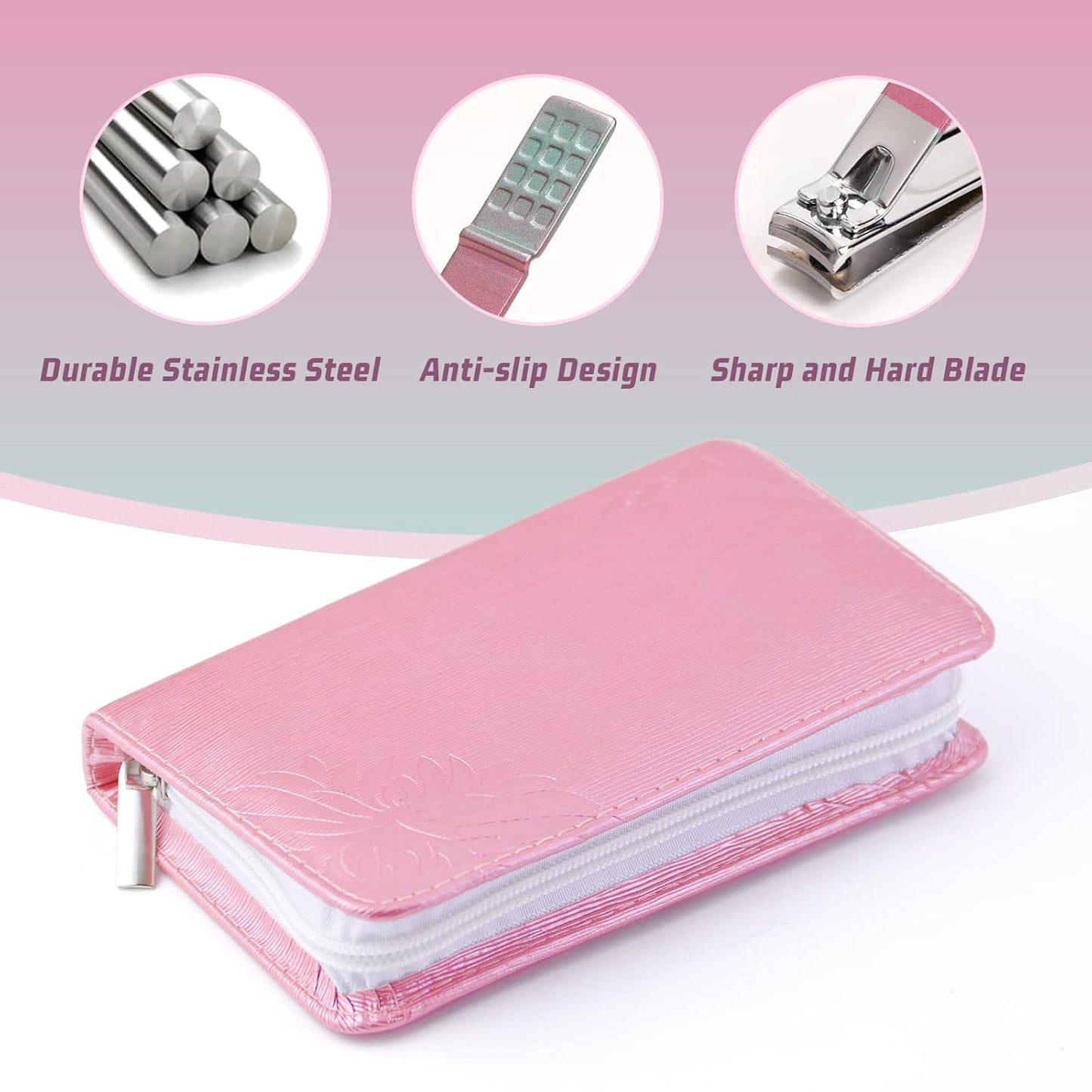 WOAMA Manicure Set 30 In 1 Pedicure Kit Nail Clippers Set Manicure Kit Professional Stainless Steel Nail Kit For Women Men