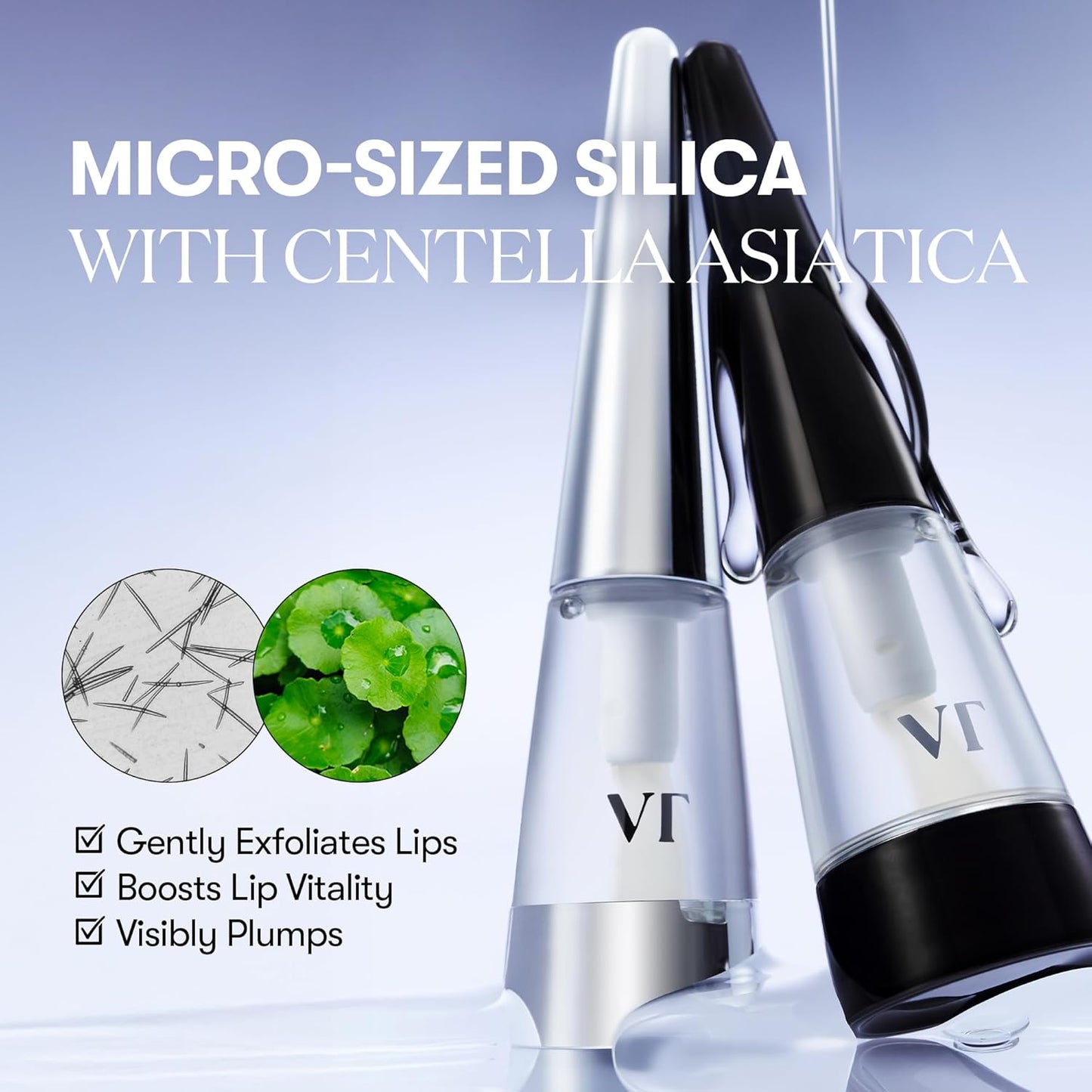 VT COSMETICS Reedle Shot Lip Plumper, Hydrating & Volumizing Clear Lip Gloss, Microneedling Effect & Hyaluronic Acid for Fuller, Smoother Lips, 0.15 oz (4.3 g) (Beginner)