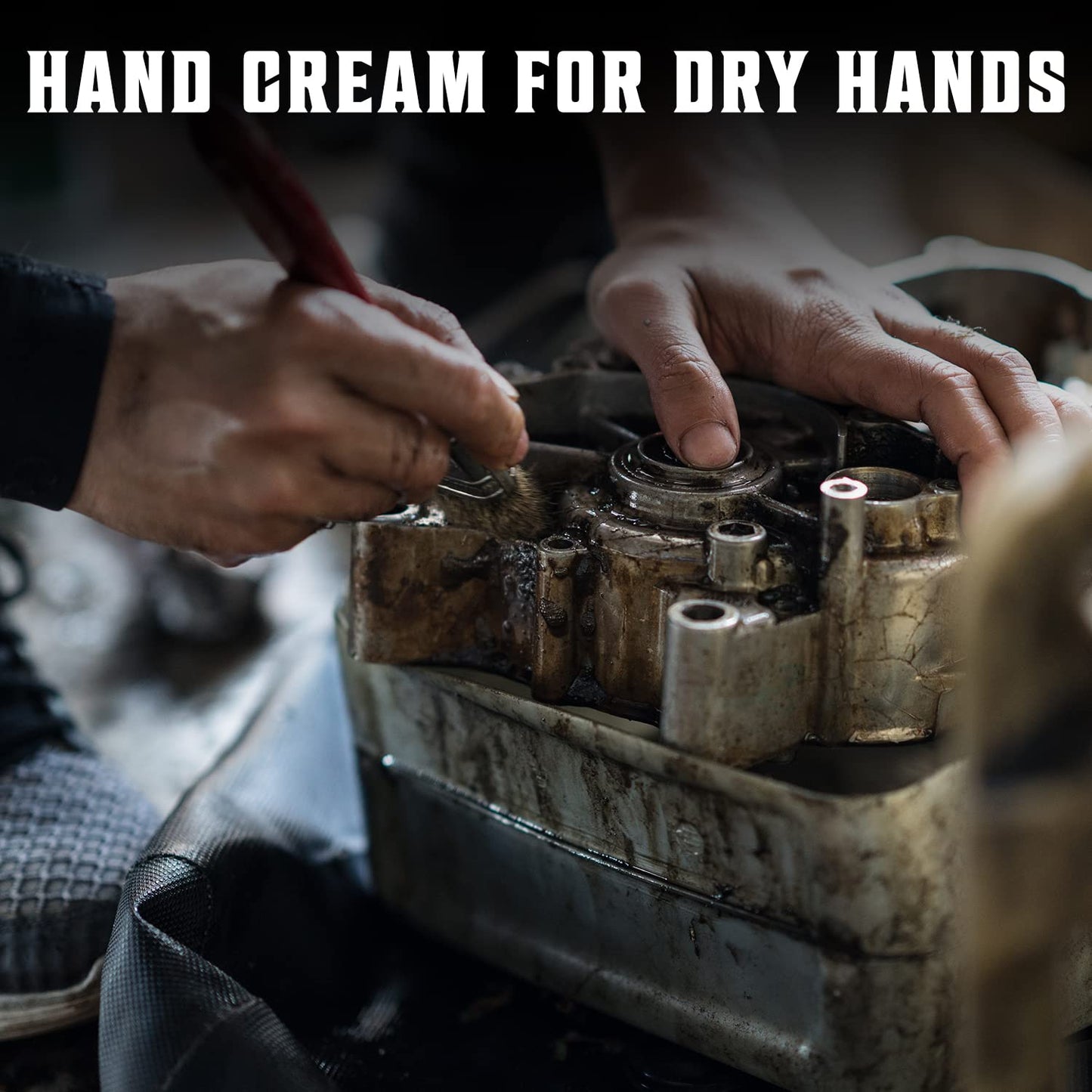 Viking Revolution Men's Hand Cream - Repair Cream for Dry, Cracked Hands - Aloe Vera Treatment with Vitamin E (3.5oz)