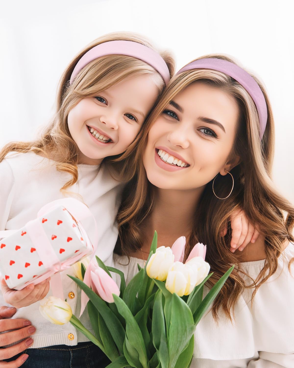 Headbands for Women - 1 Inches Wide Headbands - Solid Color Headband Fashion Hair Accessories- Trendy Women Girls Non Slip Fashion Hair Bands- Thick Elastic Hair Bands for Women's Hair 6PCS