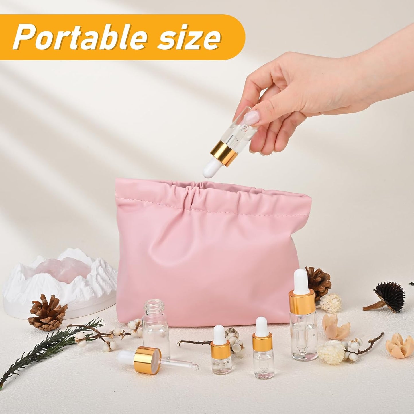 100 Pack Mini Dropper Bottle for Cuticle Oil, 5ml Small Sample Essential Oil Dropper Bottles for Travel, Clear Empty Vails for Cosmetic Perfume