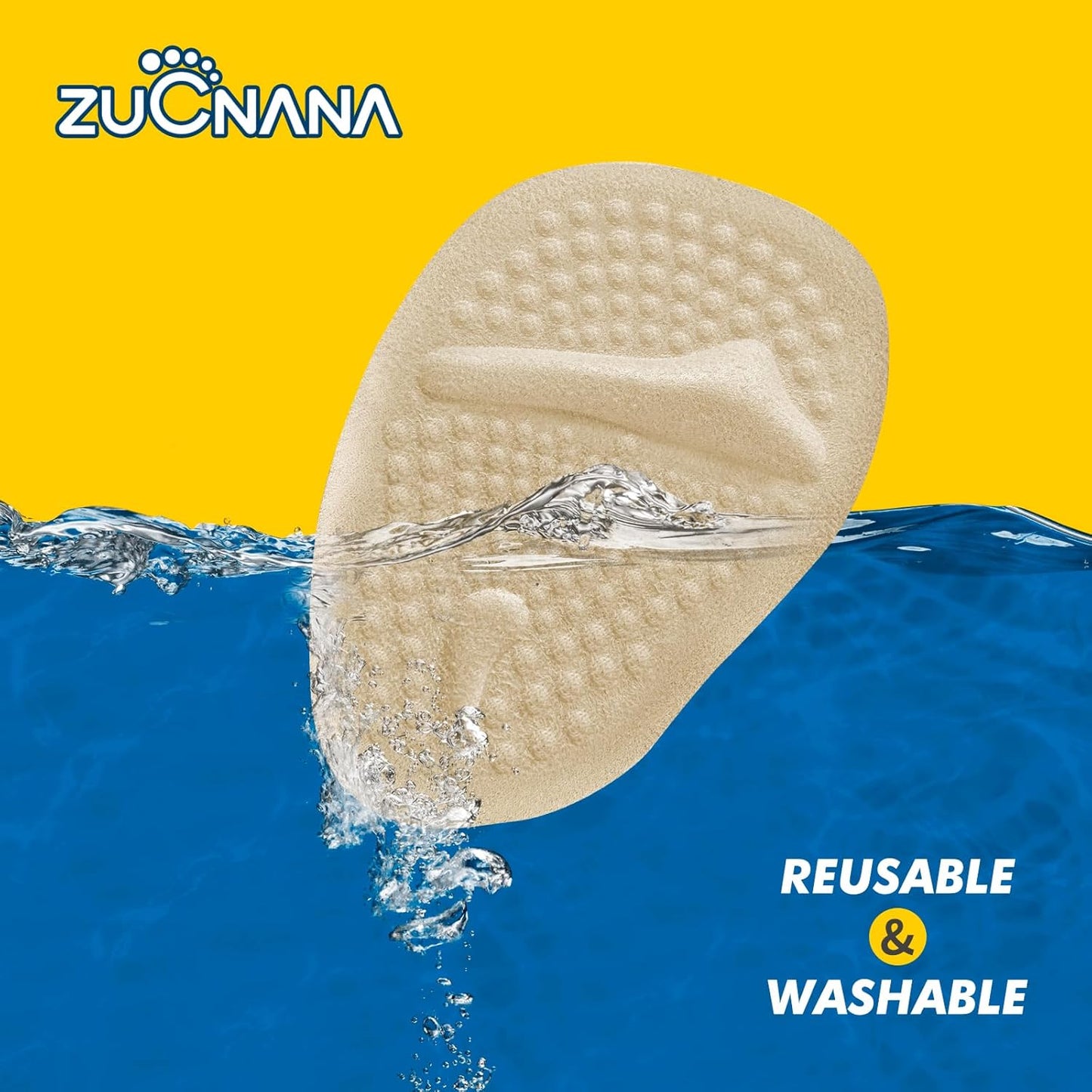 Metatarsal Pads for Women, Ball of Foot Cushions, Non Slip Heel Pads for Shoes, Heel Cushions for Women Foot Pain Relief and Comfort, One Size Fits Any (2 Pairs Beige)