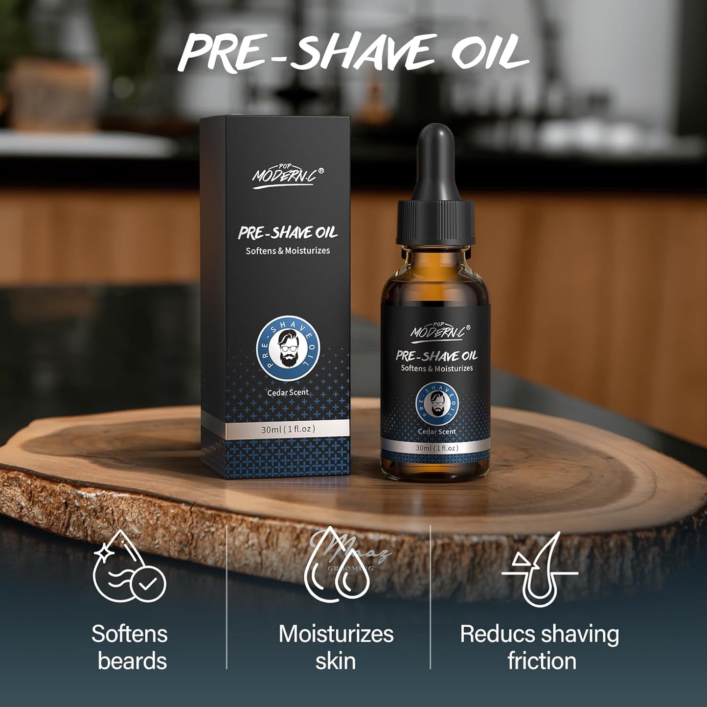 5Pcs Shaving Kit for Men Gift Set Includes Shaving Soap Butter Beard Bib Apron Pre Shave Oil After Shave Lotion Cream Shaving Brushes Mens Shave Christmas Birthday Day Fathers Day Stocking Stuffers