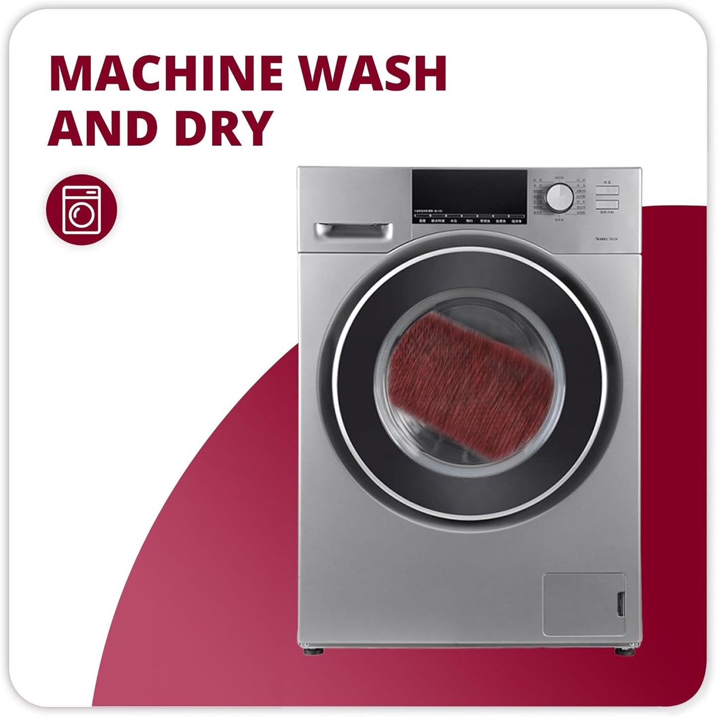 Bath Mat,Ultra Thin Bathroom Runner Rugs,Large Bath Mats for Bathroom,Quick Dry,Non-Slip,Machine Washable,Low Pile,Bath Rug,Shower Outside,Sink,Home Decor Accessories.Red,1'5"x2'11"（17x35inch）