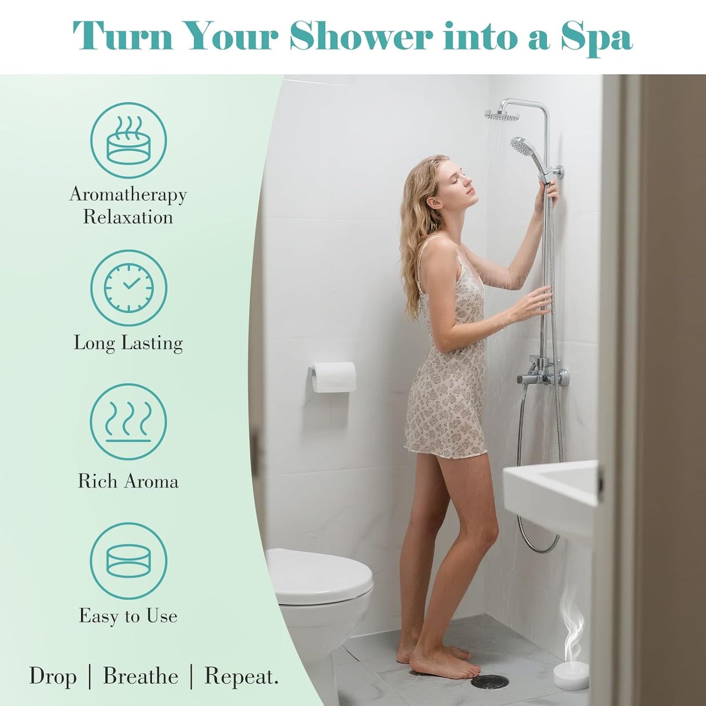 W&E Choice Shower Steamers Aromatherapy 18 Pcs- Shower Bombs Birthday Gifts for Women, Eucalyptus Mint Essential Oils for Daily Relaxation & Stress Relief, Christmas Gift for Women, Mom, Wife