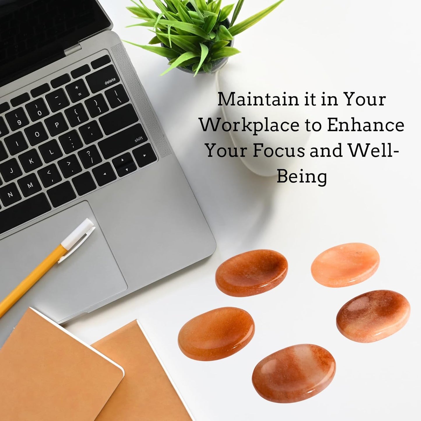 Red Onyx Worry Stones – Crystal Thumb Worry Stone for Anguish, Stress – Relaxing & Soothing Balance Stones for Meditation, Relief – Healing Stones & Crystals for Men, Women