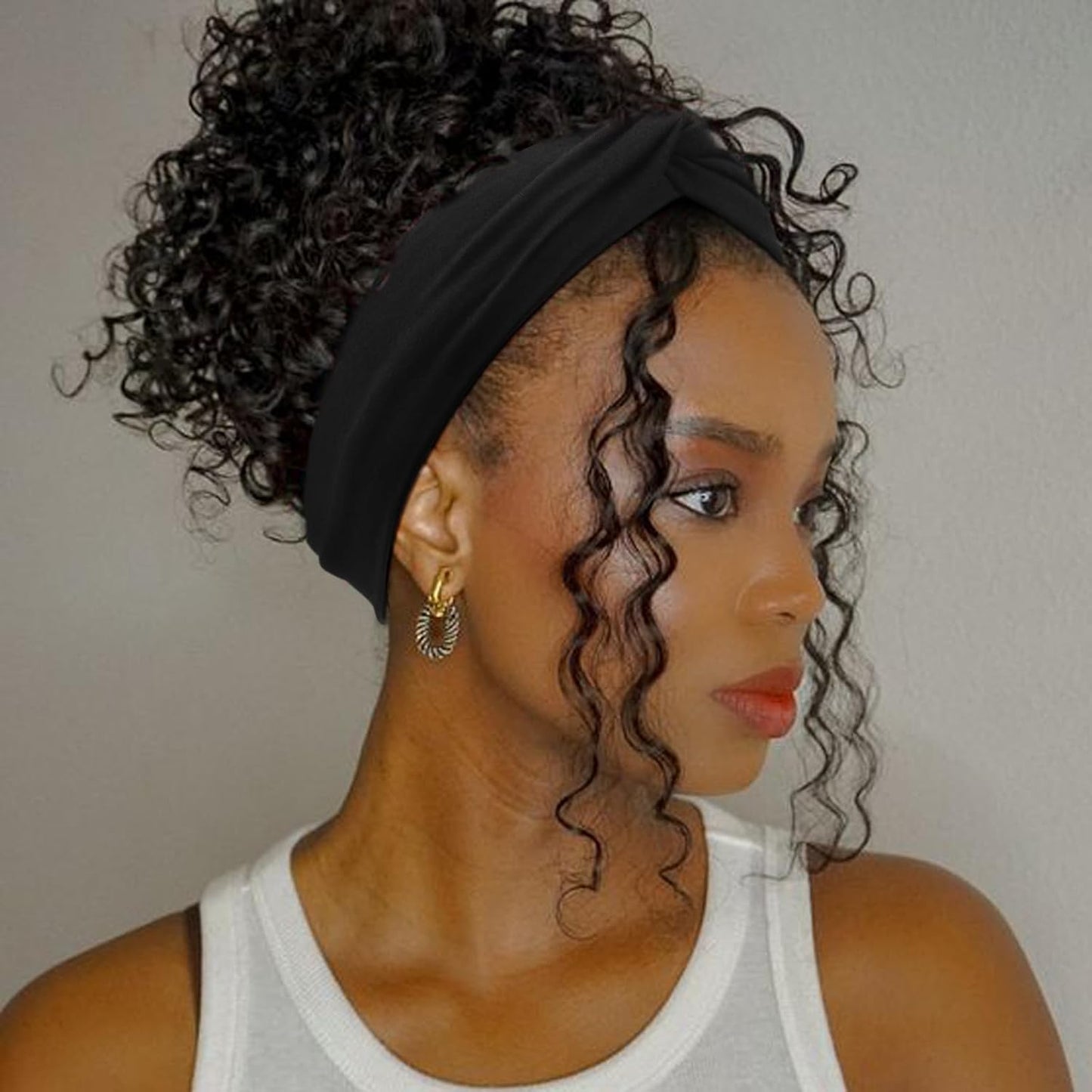 DRESHOW 8 Pack Headbands for Women Yoga Knotted Headbands Elastic Criss Cross Hair Accessories Sports Head Wrap Non Slip