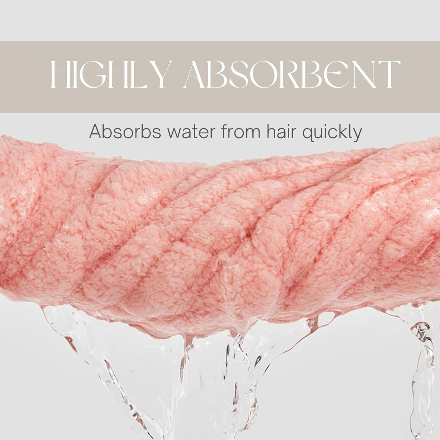 Microfiber Hair Towel Wrap for Kids, Pink Cat Dry Hair Cap Suck Water, Absorbent Quick Girls Boys Hair Drying Towel, Lightweight Bouncy Hat Headscarf