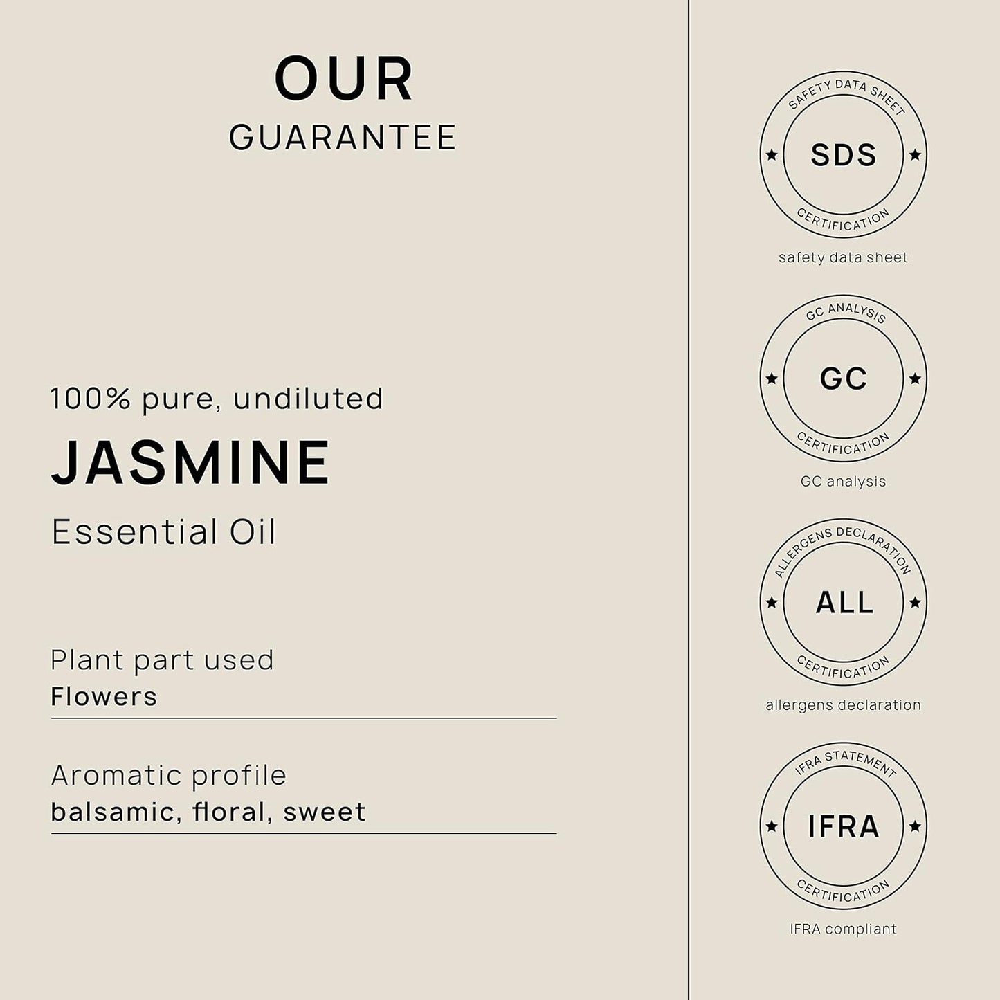 VINEVIDA Jasmine Essential Oil 10 mL - Undiluted Jasmine Oil 10 mL - Jasmine Candle Oil Scent - DIY Candle Scents for Candlemaking - 10 mL Essential Oil for Soap Making Safe for Skin