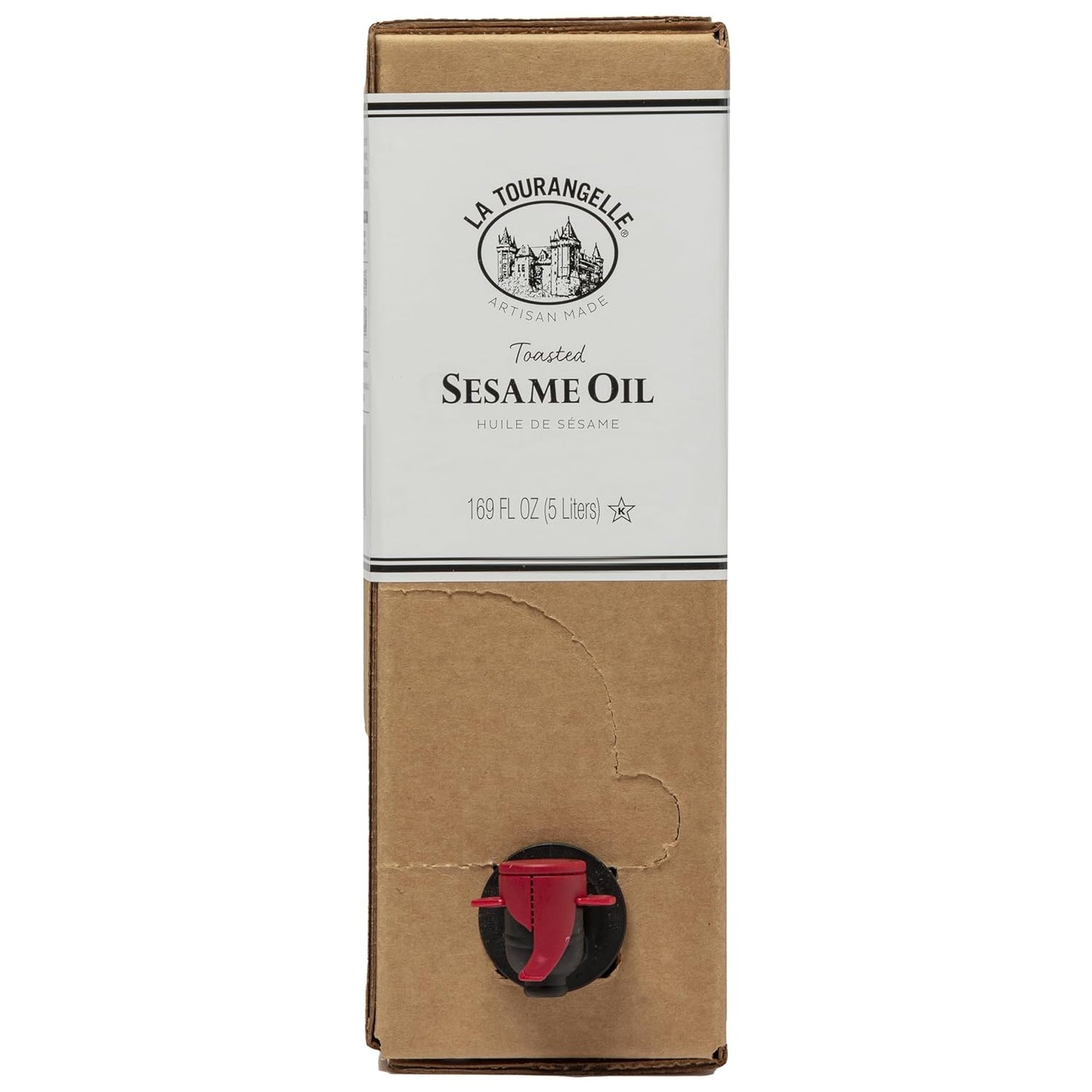 La Tourangelle, Toasted Sesame Oil, Great for Cooking, Add to Noodles, Stir-Fry, Vegetables, Vinaigrettes, and Marinades, 169 fl oz