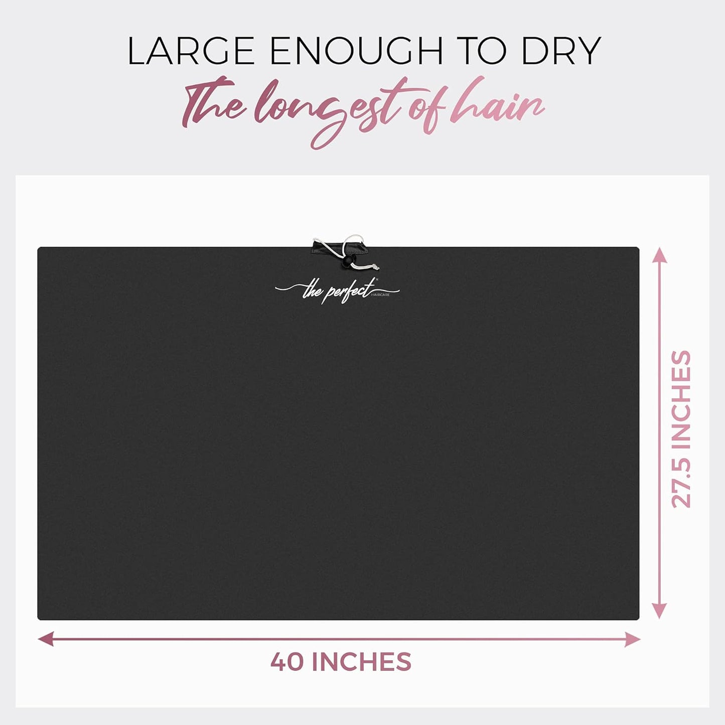 Microfiber Hair Towel Wrap for Women - Gift and Travel - Smooth Like Silk - Curly, Wavy, Straight Hair Girls - Plopping Essential - Anti-Frizz, Fast Drying, Works Better Than a T-Shirt