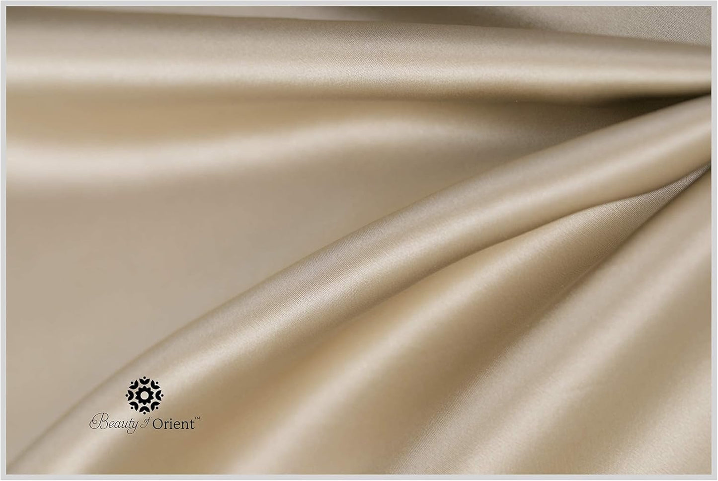 25 Momme Premium Mulberry Silk Pillowcase for Hair and Skin | Handcrafted Hypoallergenic & Anti-Acne Silk Pillow Cases with Zipper | King - 20" x 36", Champagne