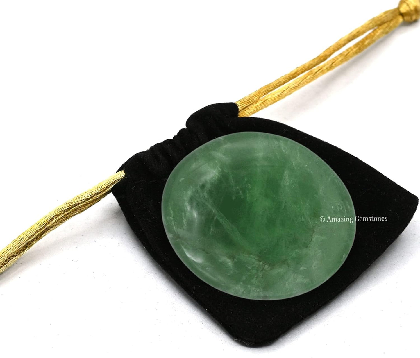 Amazing Gemstone Green Fluorite Crystals and Healing Stones - Large Palm Stone Crystals Piedra - Crystal for Good Luck, Balanced Positive Energy, Meditation - Unique Stocking Stuffers Gifts for Women