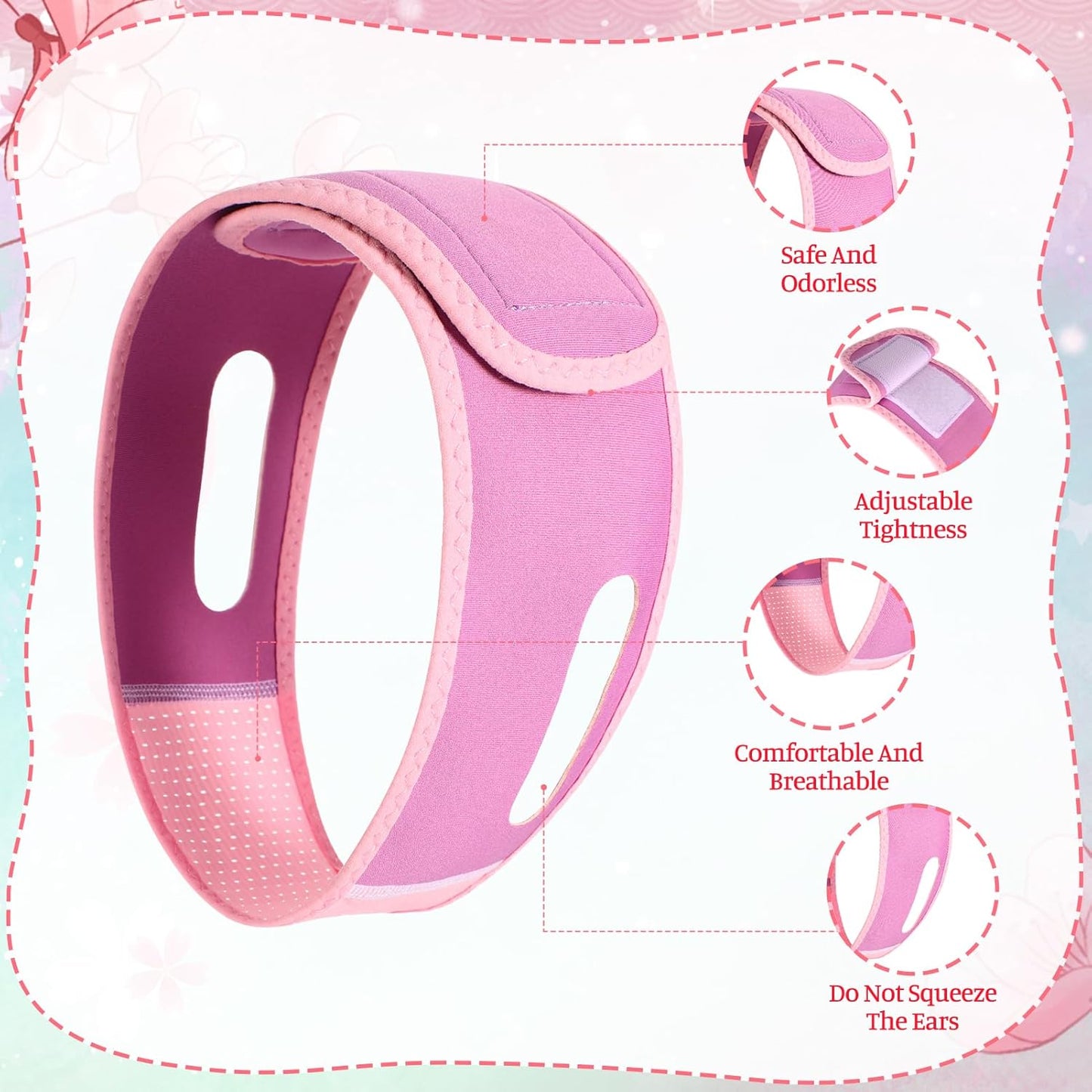 V Line Lifting Mask Chin Strap for Sleeping 2 Pcs, Adjustable Reusable Jaw Strap Face Lifting Belt Facial Slimming Straps Double Chin Reducer