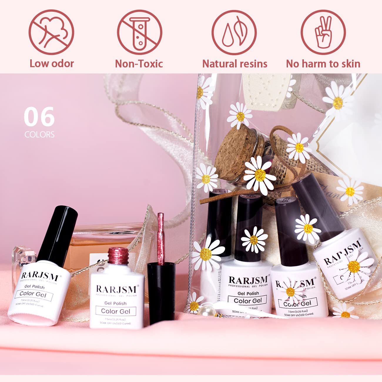 RARJSM Cat Eye Gel Nail Polish Set Silver Glitter Nude Purple Pink Red Champagne Gold Brown 6 Colors 9D Galaxy Velvet Ice Jelly Gel Polish with Magnet Stick UV LED Curing Requires Soak Off Home Salon