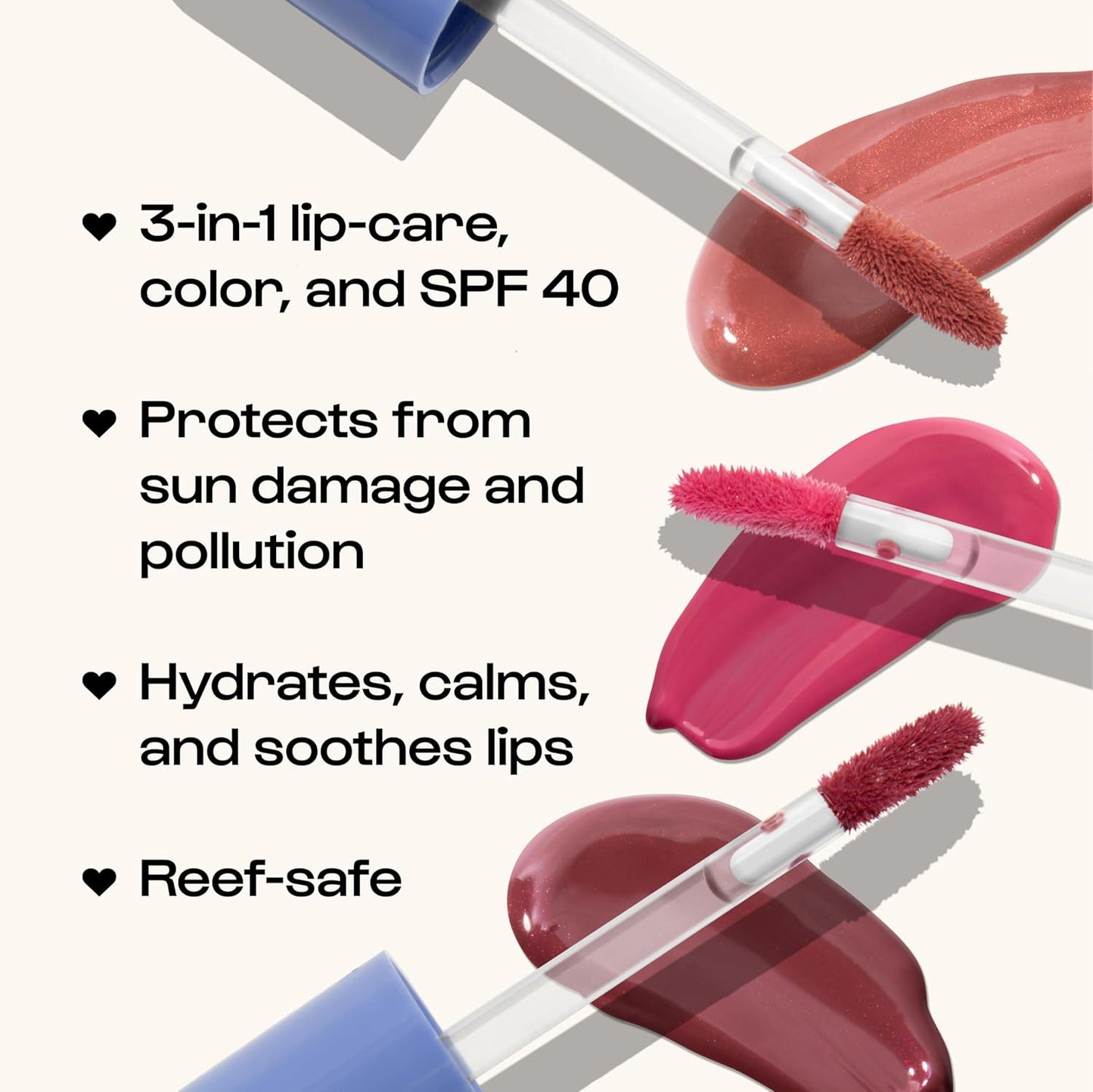 ALLEYOOP Sun Serum Lip Oil SPF 40 – Tinted Lip Oil with SPF, Hydrating Tinted Lip-Moisturizer for Women, Lips Sunscreen for Cracked Lips, Smooths & Soothes, Vegan, Travel-Friendly, Daylight