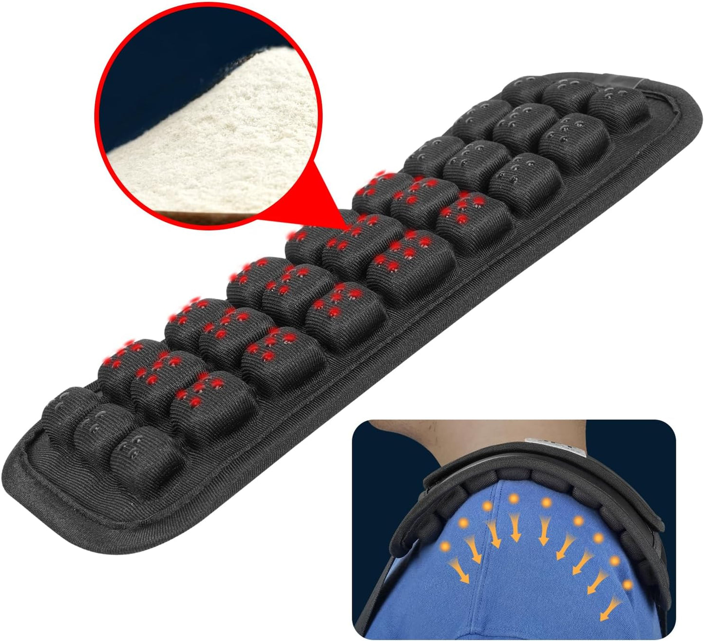 Shoulder Strap Pad of 3D Air Cushion, Backpack Accessories, Non-Slip Shoulder Strap Pad, for Hiking and Camping Bags