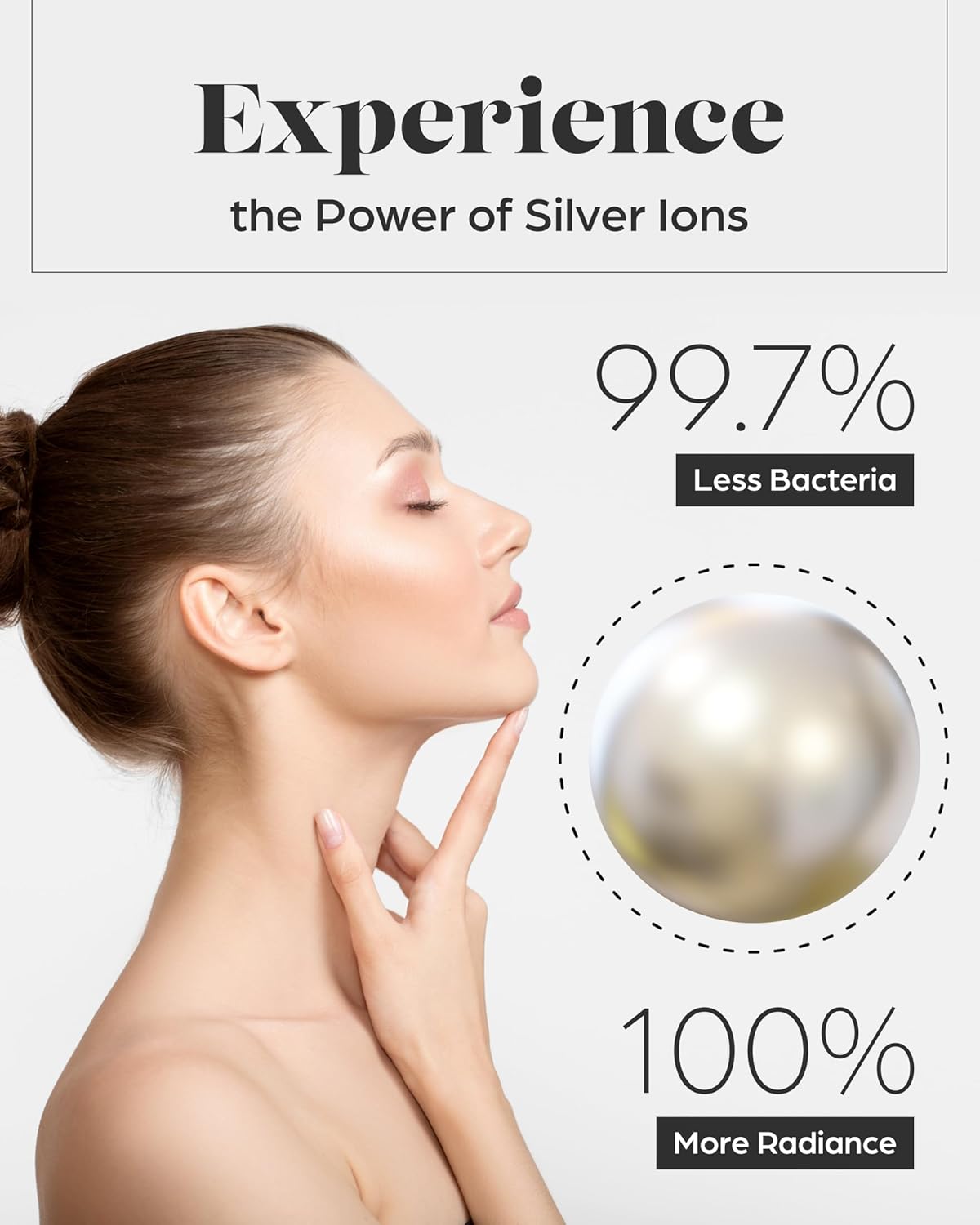 Lavish Comforts® Cooling Pillowcase Set – Cold Touch SleepCool™ Fabric with Silver-Infused Ions, Ultra-Smooth, Breathable, Hypoallergenic, Skin-Friendly, Hair-Safe – King White Pillow Cases (Set of 2)