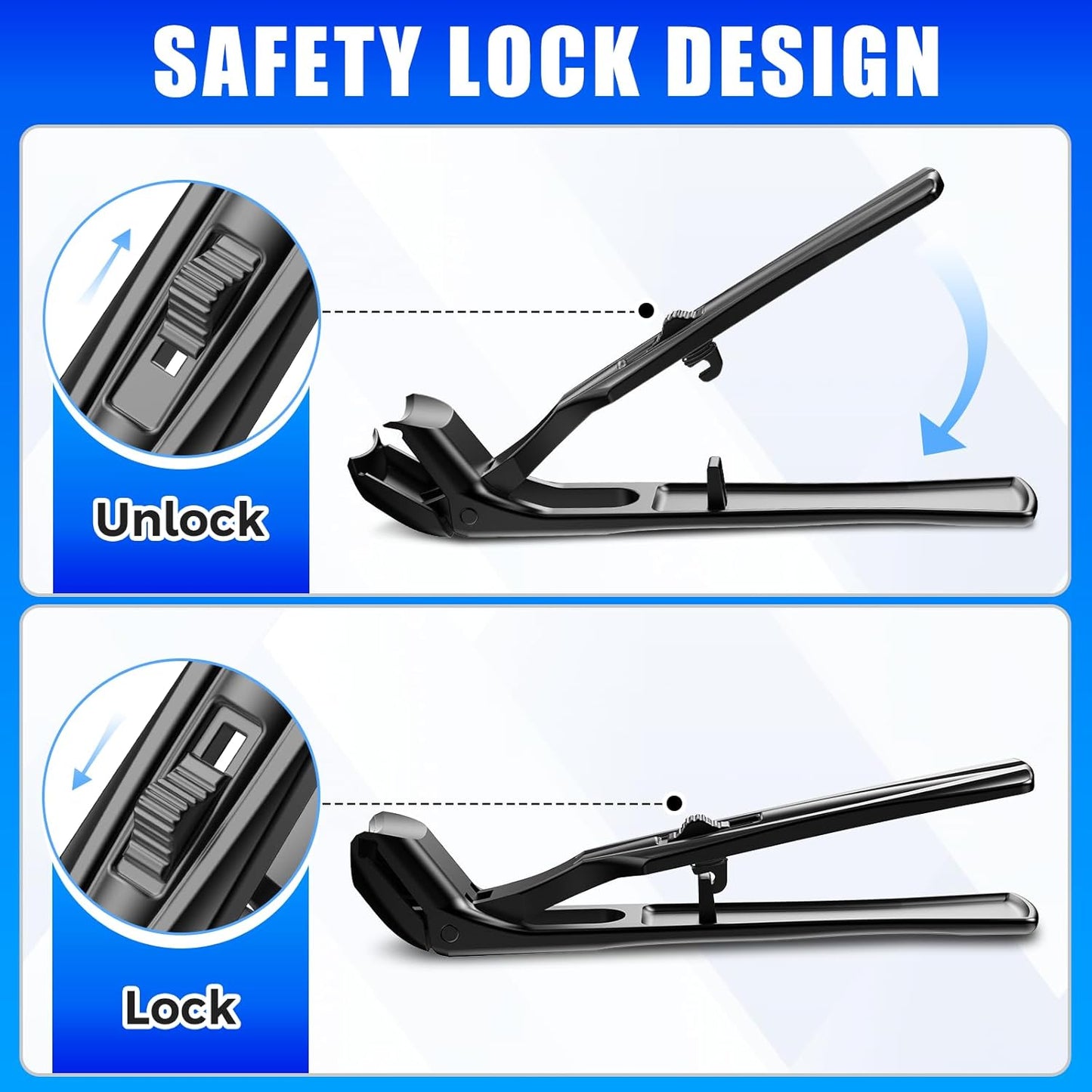 Toenail Clippers for Seniors for Thick Toenails, Heavy Duty Angled Nail Clippers for Seniors with Catcher, Large Toe Nail Clipper Fingernail Cutter for Men with Wide Opening Gifts for Men Dad Him