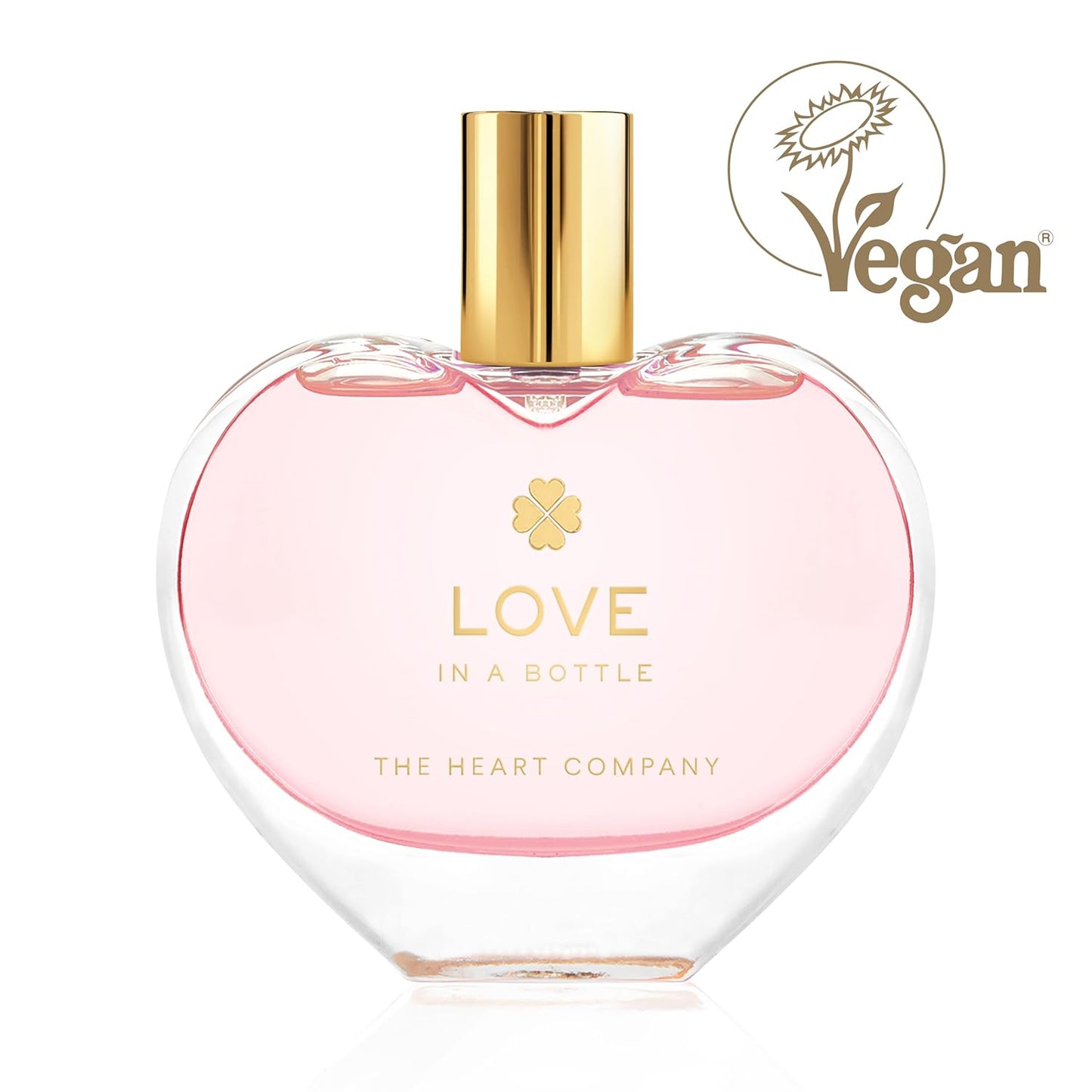 THE HEART COMPANY LOVE in a bottle | Floral & Sweet Perfume for Women | Vegan & Eco-friendly Women's Eau de Parfum | Romantic Fragrance for Her - 75ml - 2.5 fl oz.
