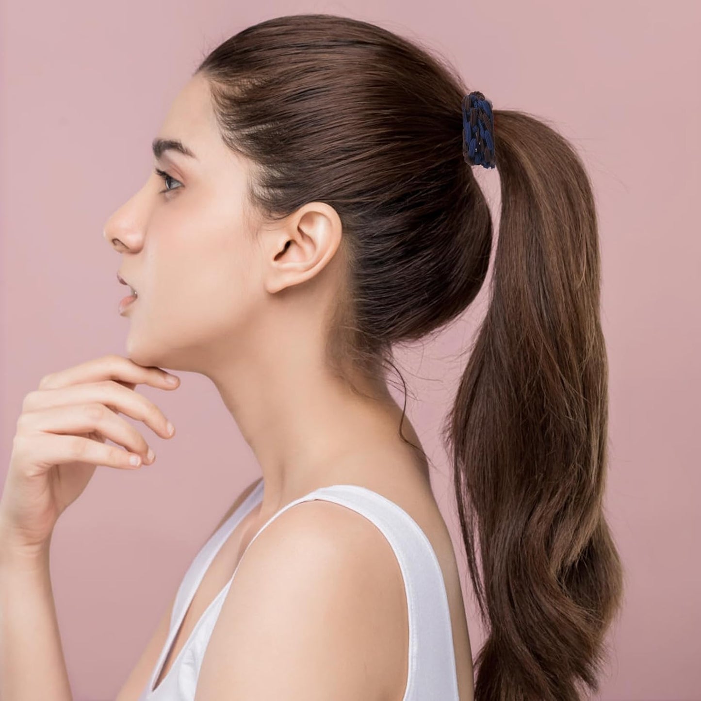 Youxuan Colorful Elastic Hair Ties, Soft, Stretchy, and Non-Damage Hair Rubber Bands, 10 Pack Strong and Durable Scrunchies for Women and Girls