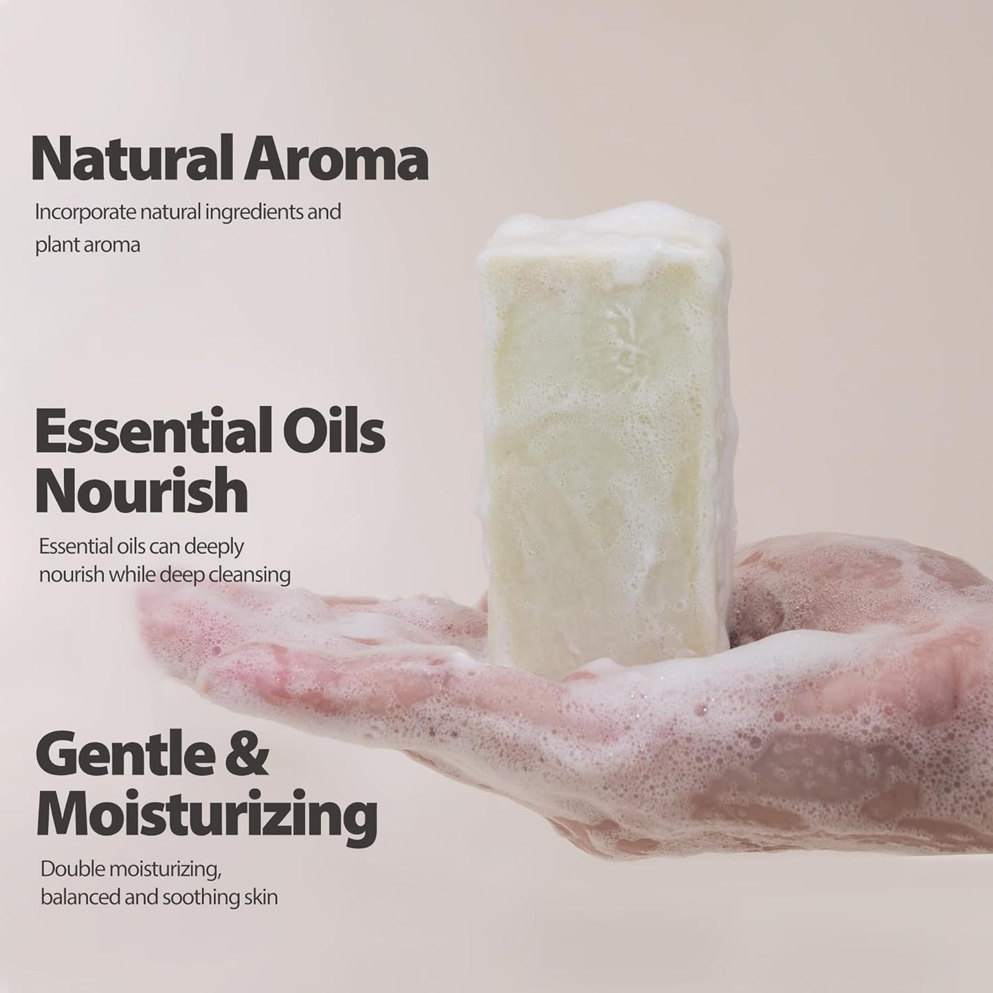 3 Pack Essential Oil Soap Bars Pure Plant Body Soap Bar Natural Face Bath Bar Frankincense Soap Cold Process Rich Creamy Lather-Long Lasting Complex Infused with Olea Cocos Vitamin E 3.5 oz Each