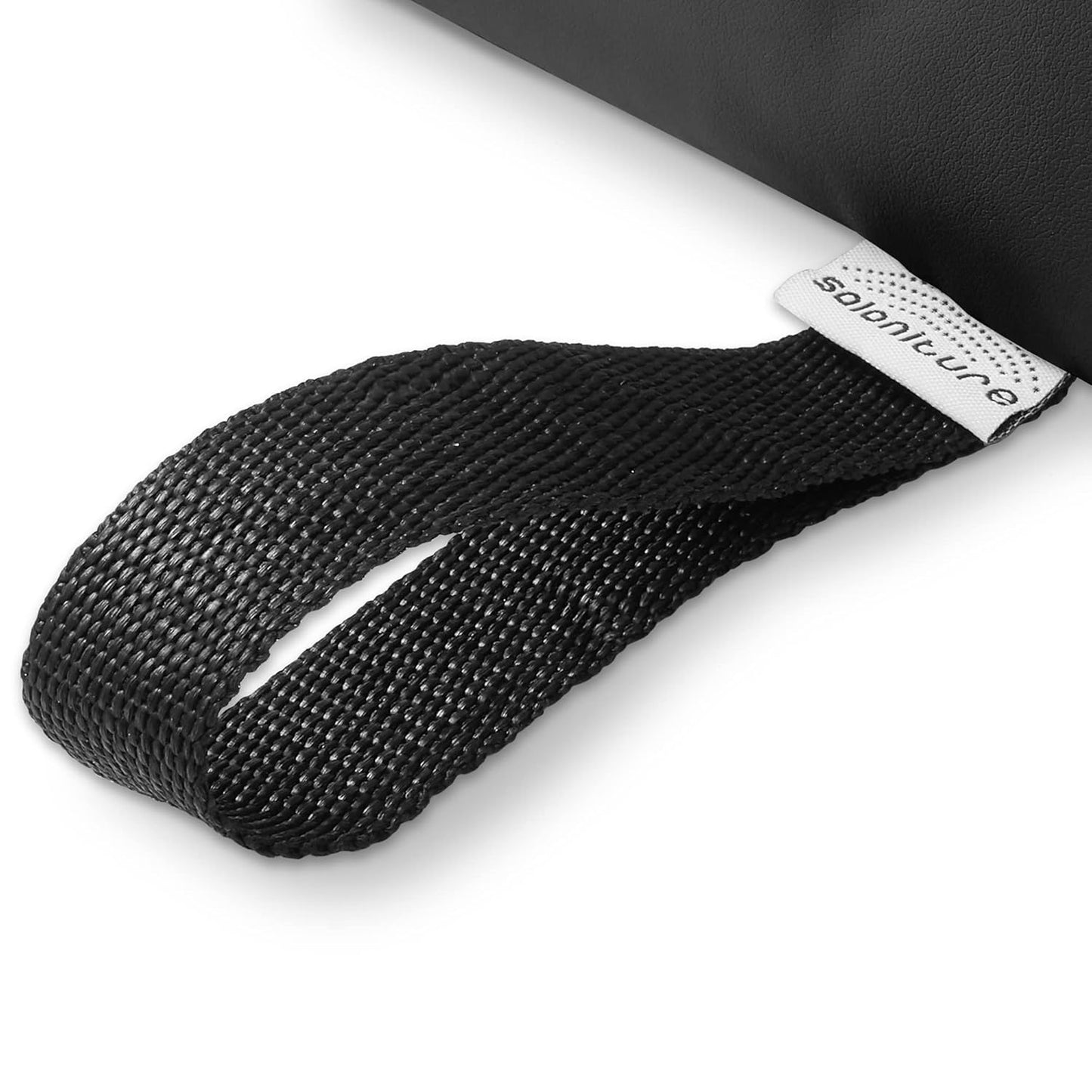 Saloniture Half Round Massage Table Bolster Pillow Pad - 26 x 6 x 3 Inch - Black