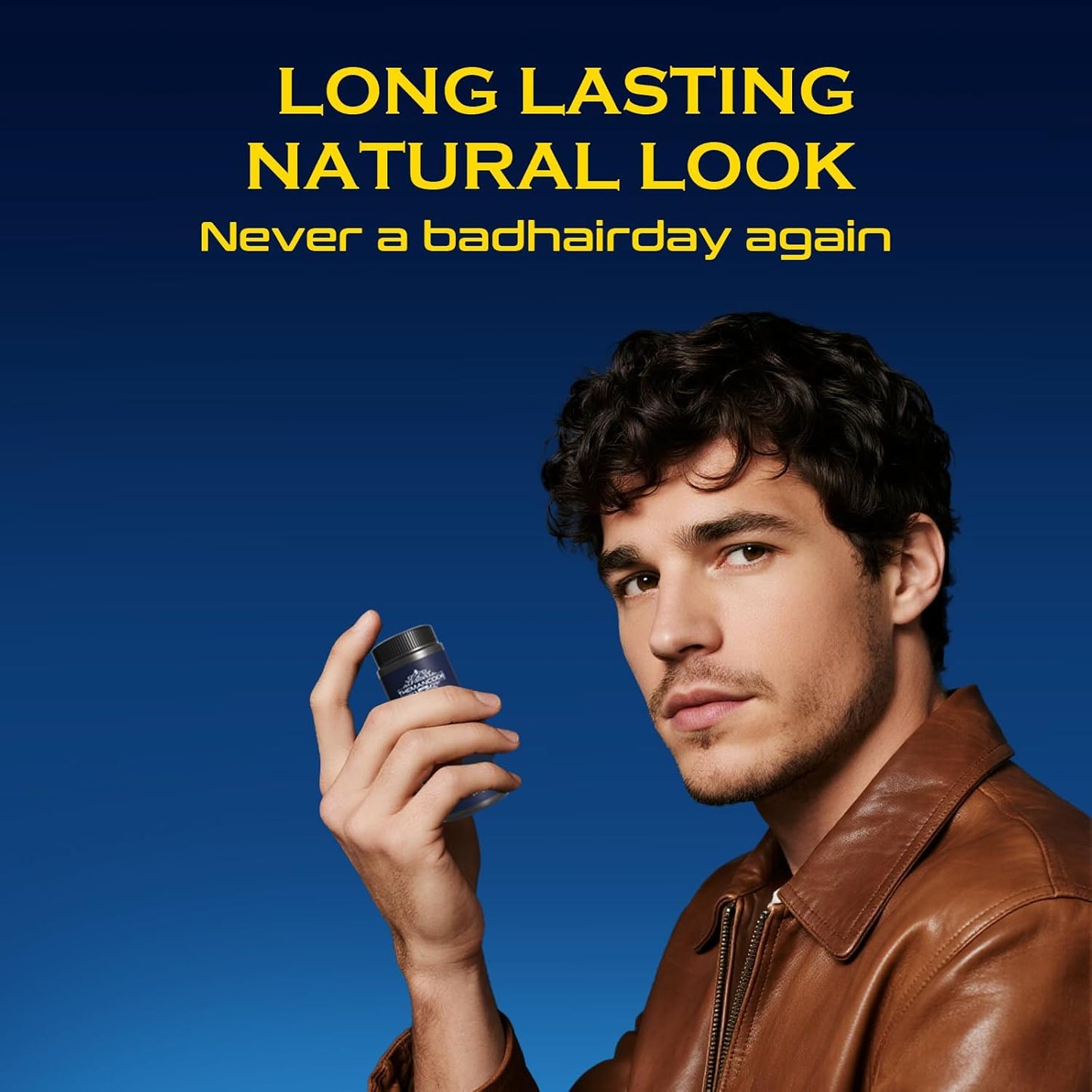 Texture Powder for Men, Lightweight Hair Styling Powder Adds Volume and Texture for a Natural Look, Best for Short to Medium Hair