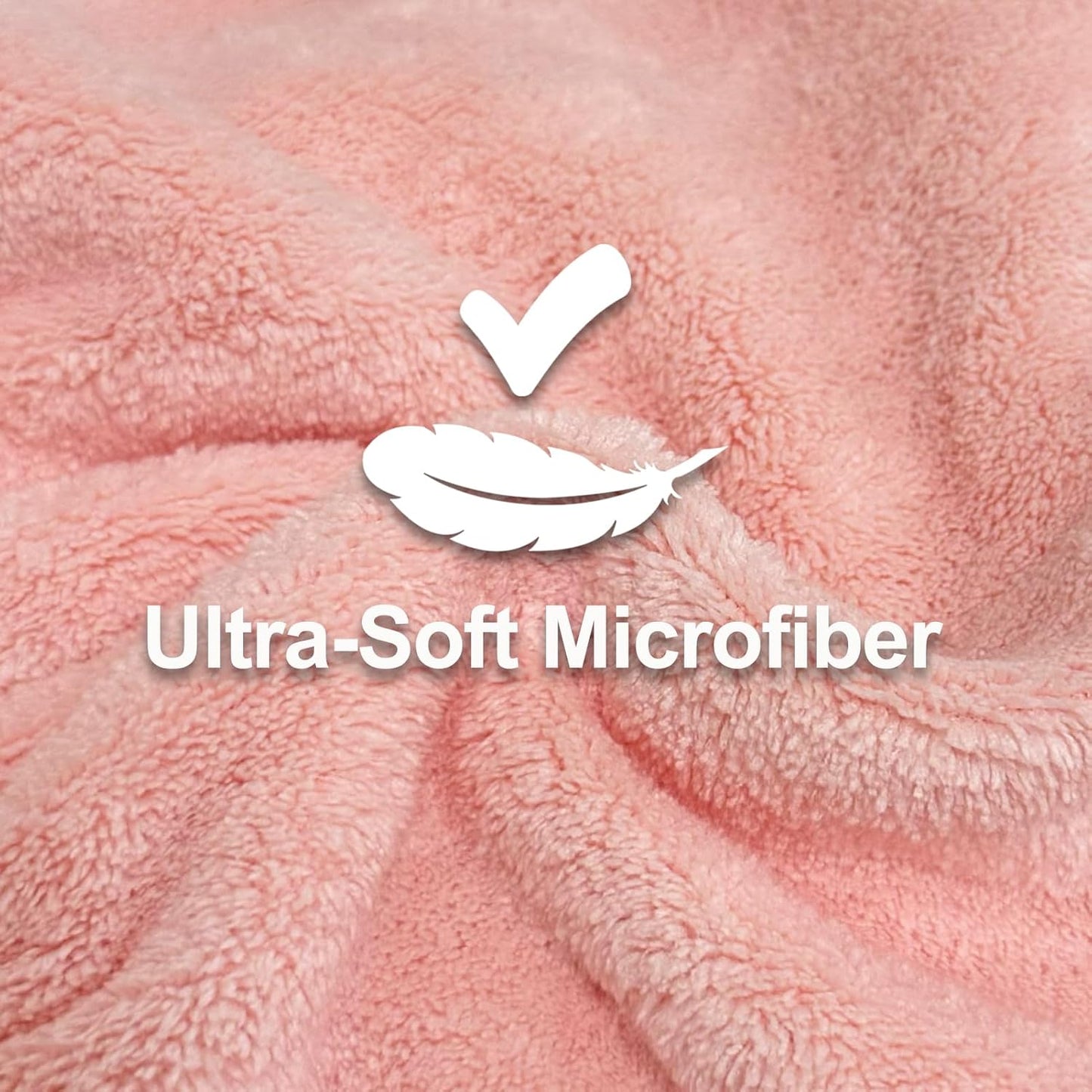 Jseng 3Packs Microfiber Hair Towel for Women - Quick-Drying, Super Absorbent Hair Wrap with Bow Design, Soft Hair Towel Turban for Curly Long Wet Hair