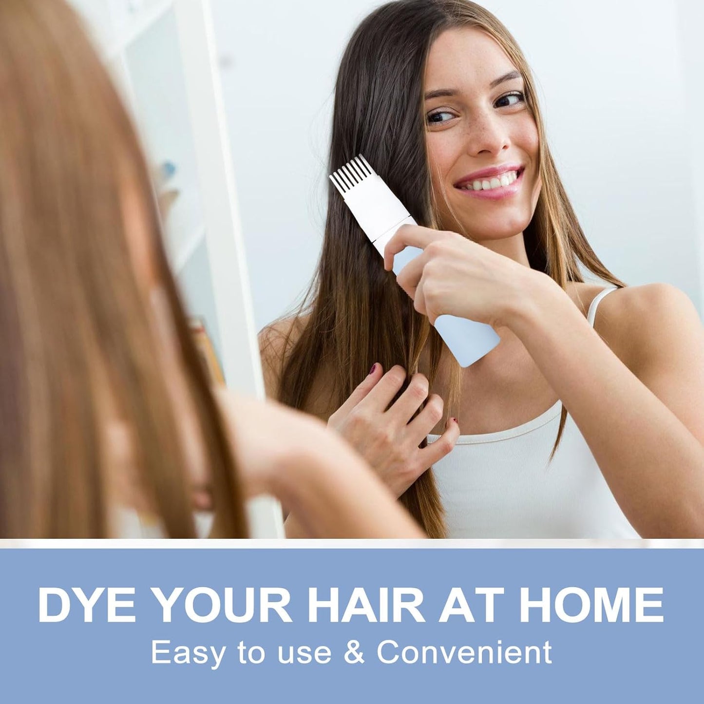 2 Packs Silicone Hair Oil Applicator, 2.7 Ounce Root Comb Applicator Bottle for Hair Dye, Hair Dye Comb Brush, Scalp Oil Applicator Bottle