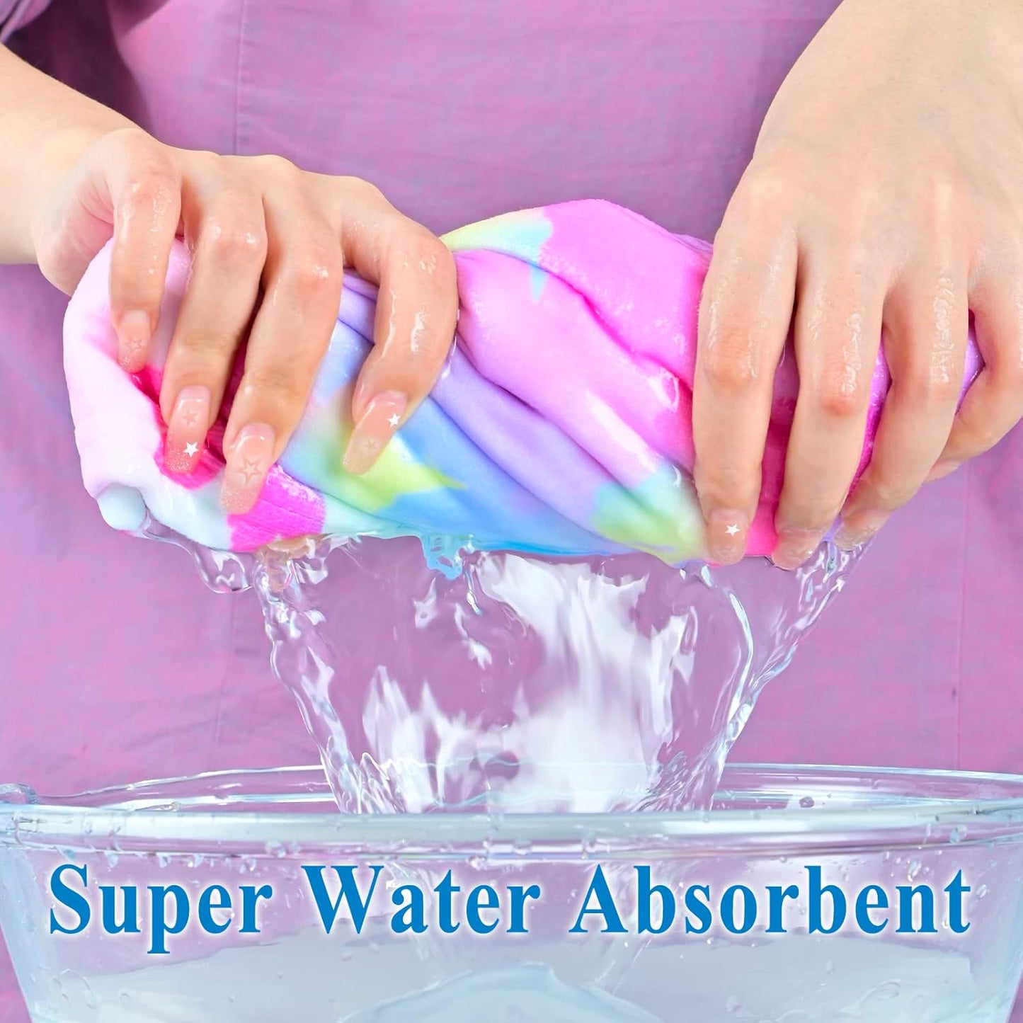 ELLEWIN Microfiber Hair Towel Wrap for Kids Girls 2 Pack Hair Turban Drying for Women Gifts Set Absorbent Quick Dry Twisty Anti Frizz Towel for Curly Long Thick Hair