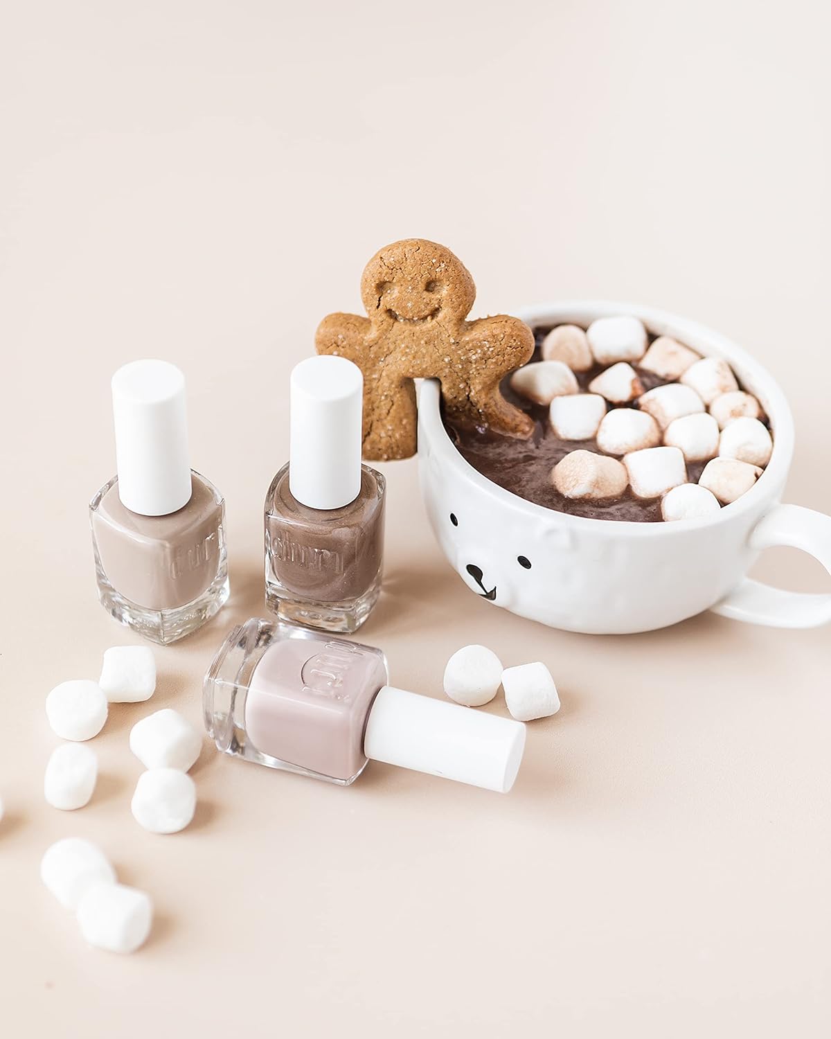 duri Nail Polish, 701 Yoga Girl, Pastel Light Brown, Full Coverage, Glossy Finish, Quick Drying, 0.45 Cosmetics