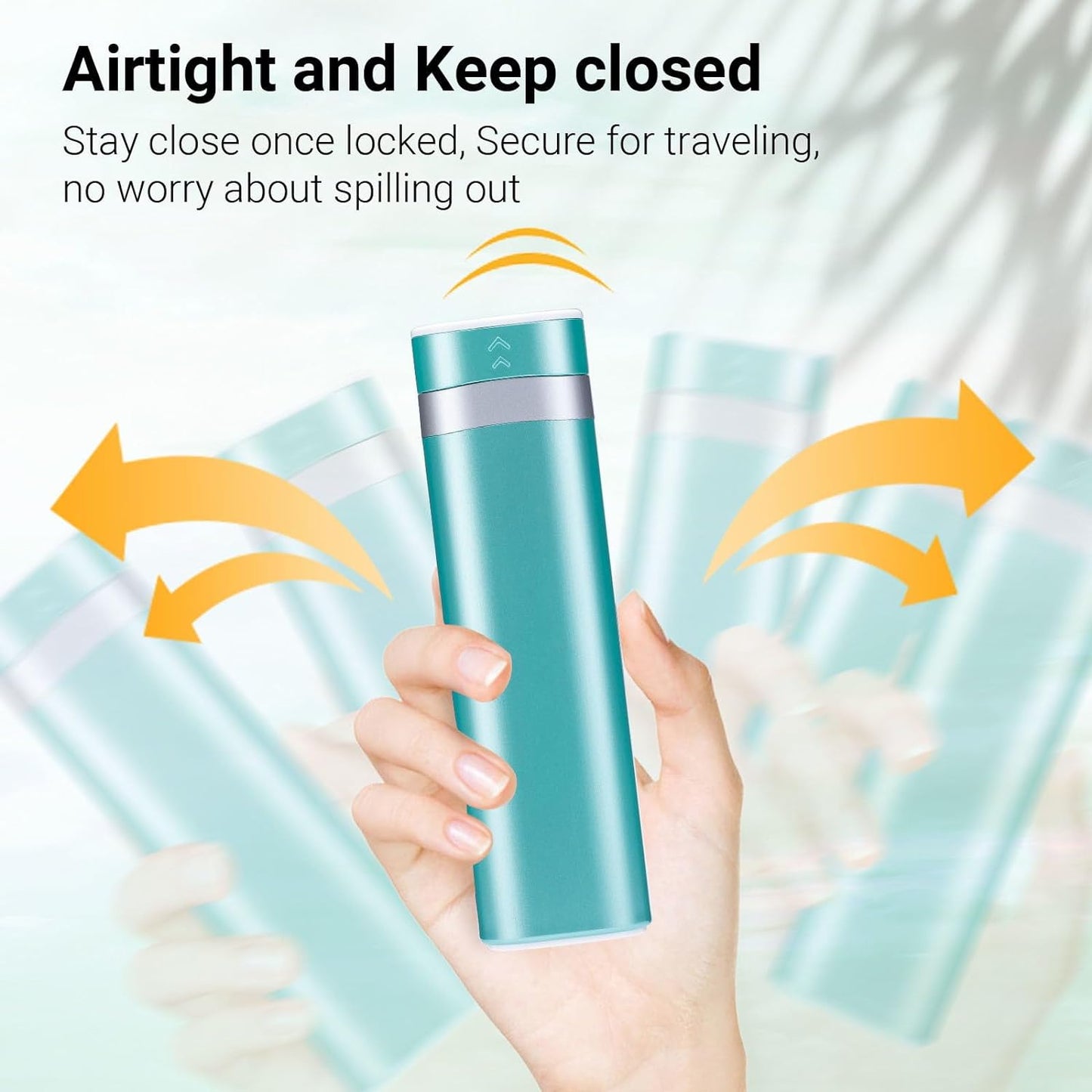 Weekly Pill Organizer 7 Day, Daily Pill Box, Travel Pill Case, Cute Pill Holder to Hold Vitamins, Medicines, Supplements, Pills Organizer (Green)