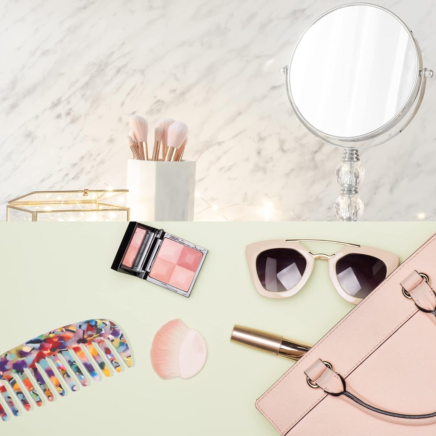 VOCOSTE 1 Pcs Hair Comb Wide Tooth, Anti-Static, for Thick, Curly Hair, Hair Comb, Detangling Comb, for Wet and Dry Multicolor