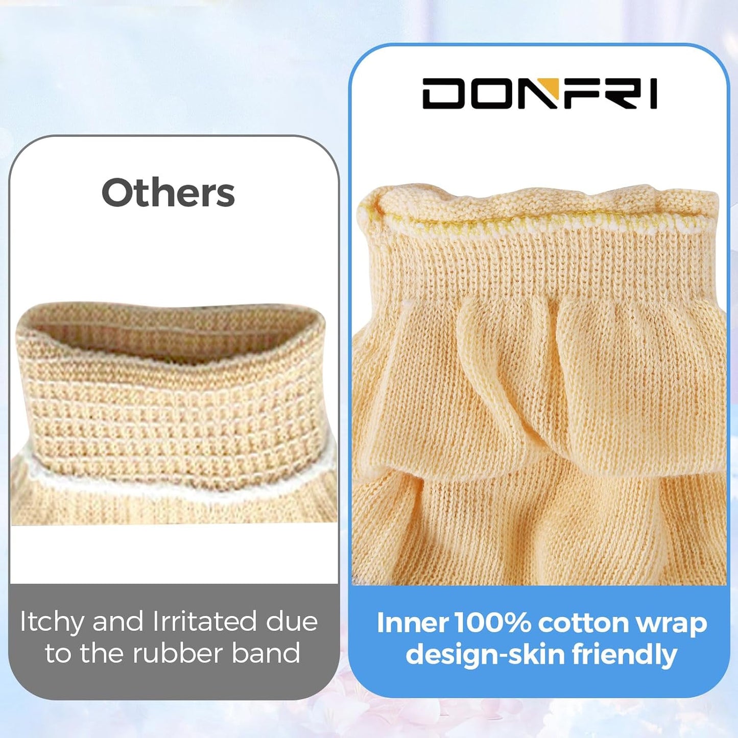 Cotton Moisturizing Gloves Overnight Hand Beauty Gloves Touchscreen Sleeping Gloves (S-Beige, Count, 6)