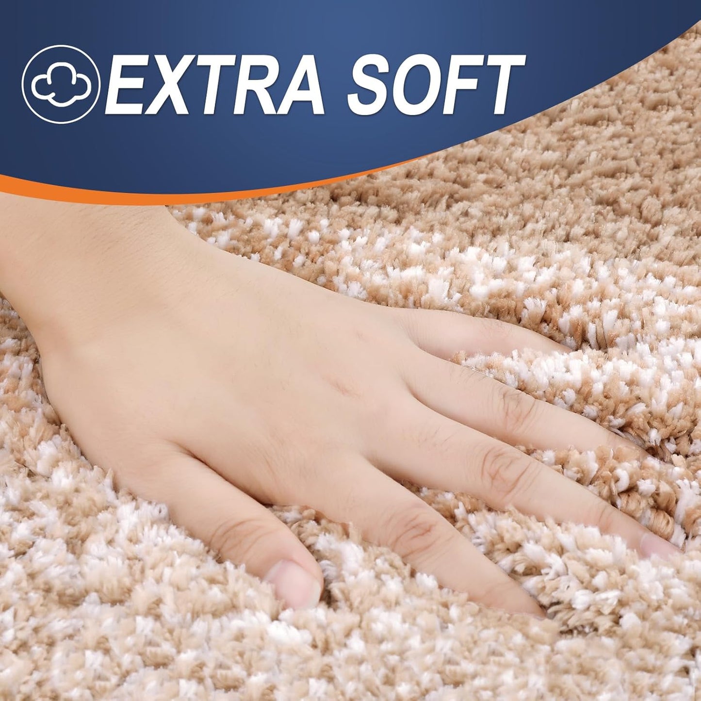 OLANLY Bathroom Rugs Mat 24x16, Extra Soft Absorbent Microfiber Bath Rugs, Rubber Backing, Quick Dry, Machine Washable Bath Mats for Bathroom Floor, Tub and Shower, Home Decor Accessories, Beige