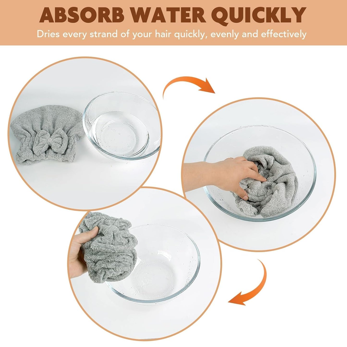 SUNLAND Large Microfiber Hair Drying Caps with Bow knot Fast Drying Shower Cap Soft and Absorbent hairWrap Hair Turban Bath Caps for Curly Thick and wet Hair 11 X 13.4 inch 2 Pack Green