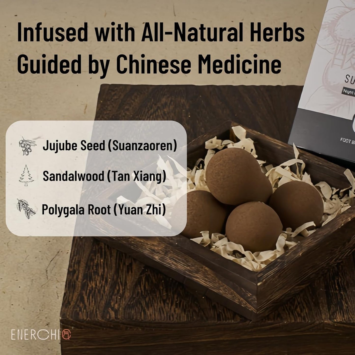 Deep Relaxation Herbal Foot Soak, Soothes Tired Feet, Stress Relief, Natural Jujube Seeds & Sandalwood, Soothing Foot Spa Soak, Night Calming Herbal Foot Bath for Home Wellness Routine