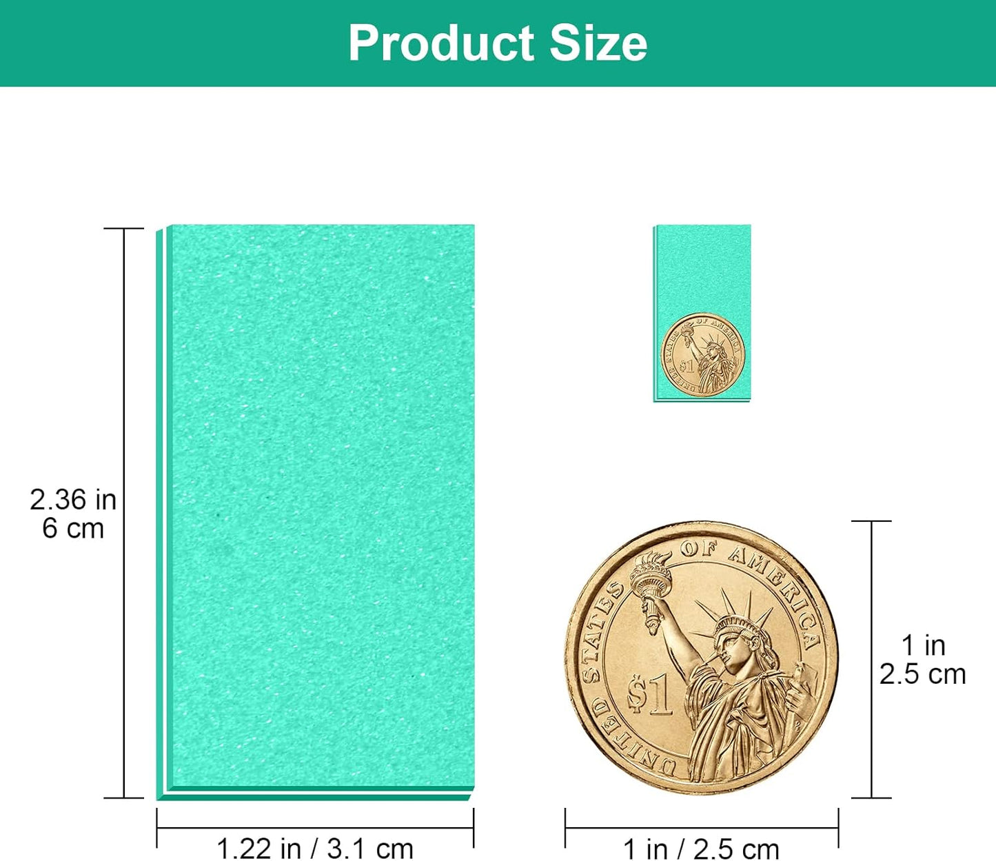 Diesisa Buffer Block Nail File, 100/180 Grit Sponge Nail Buffers for Acrylic Nails, Mini Buffing Block Double Sided for Manicure Tools 30 Count - Green